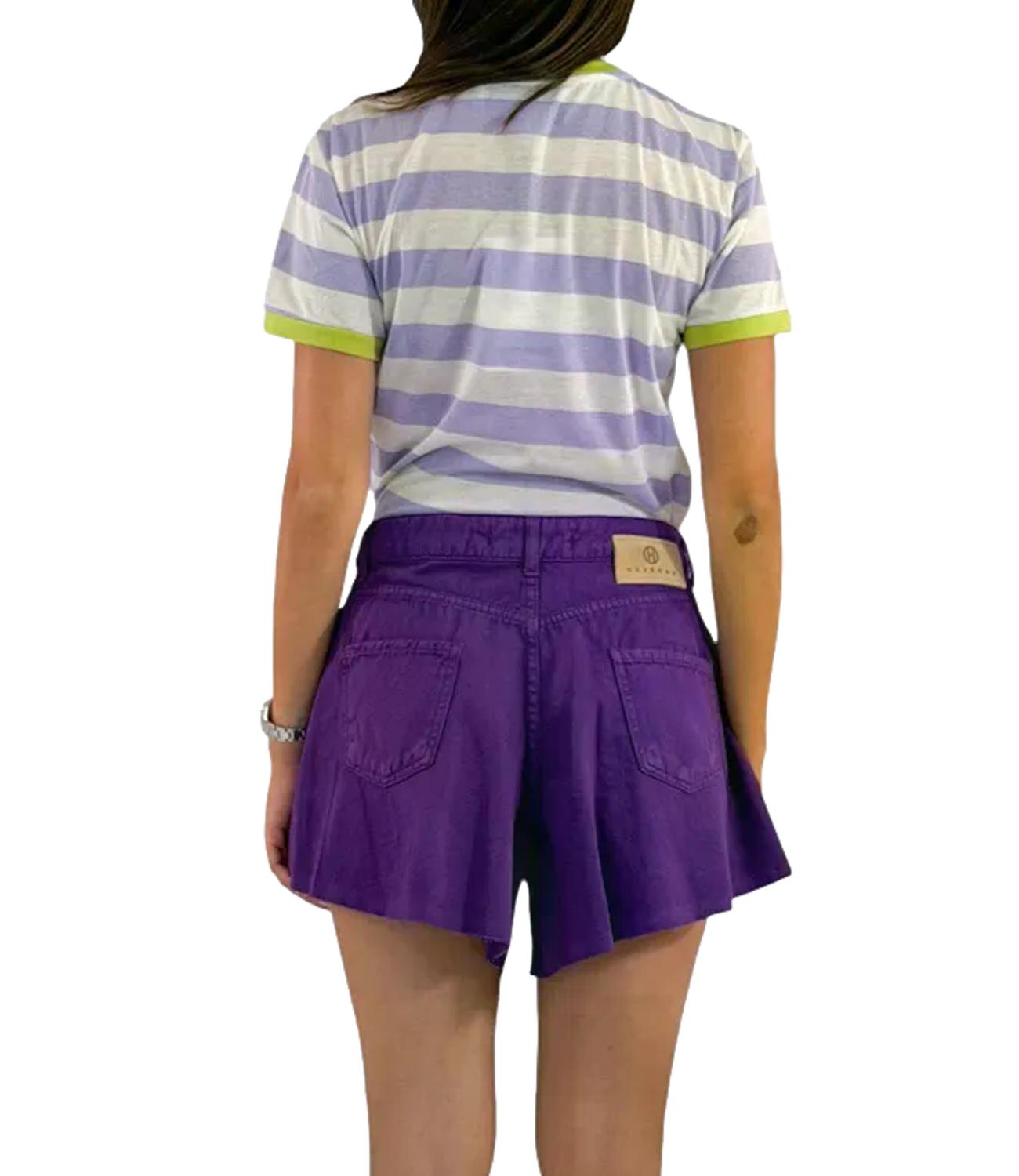 T-Shirt Have One TSH-Q247 Donna - Latte/lilla