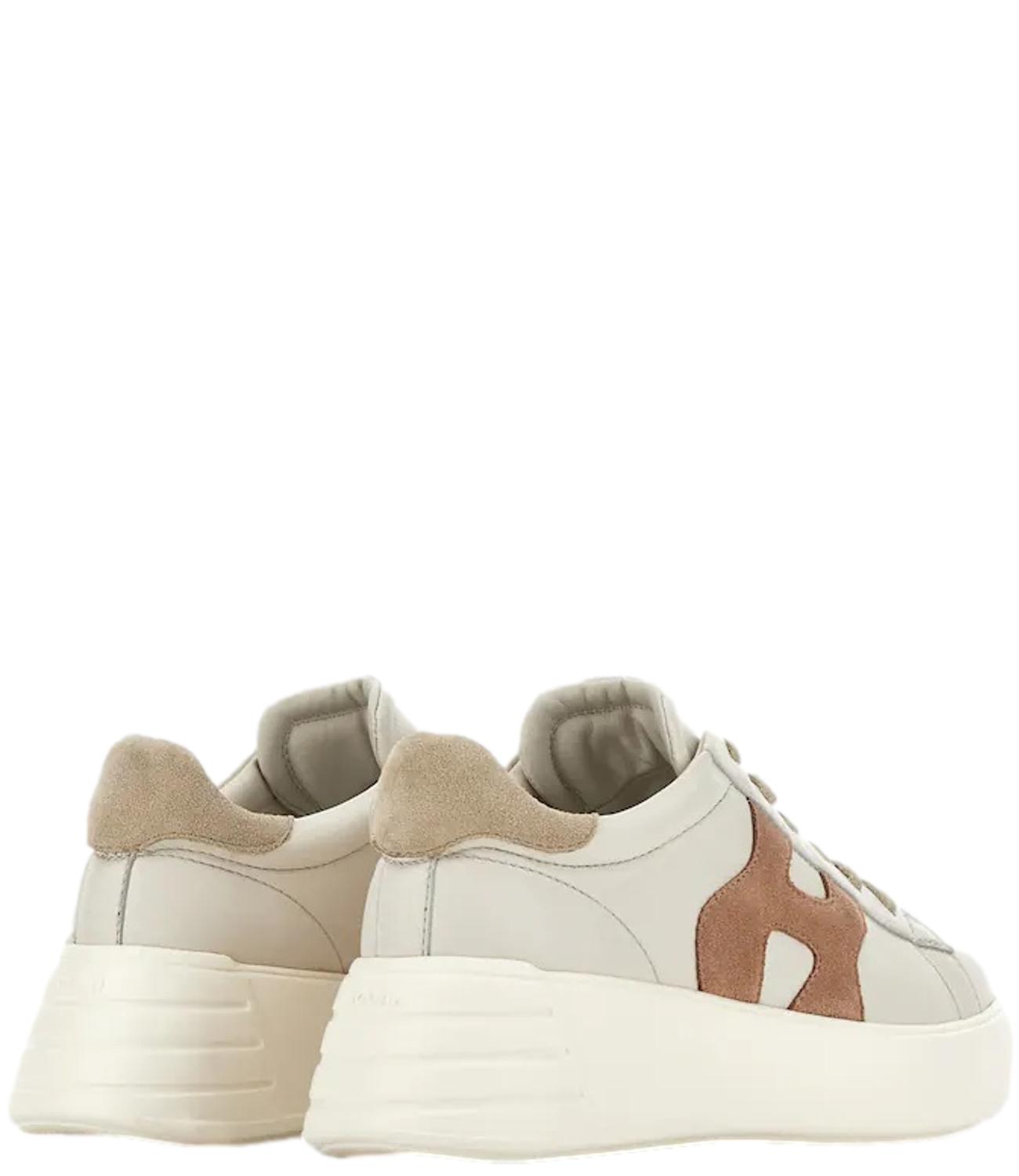Hogan Rebel H562 Allacciato H beige donna