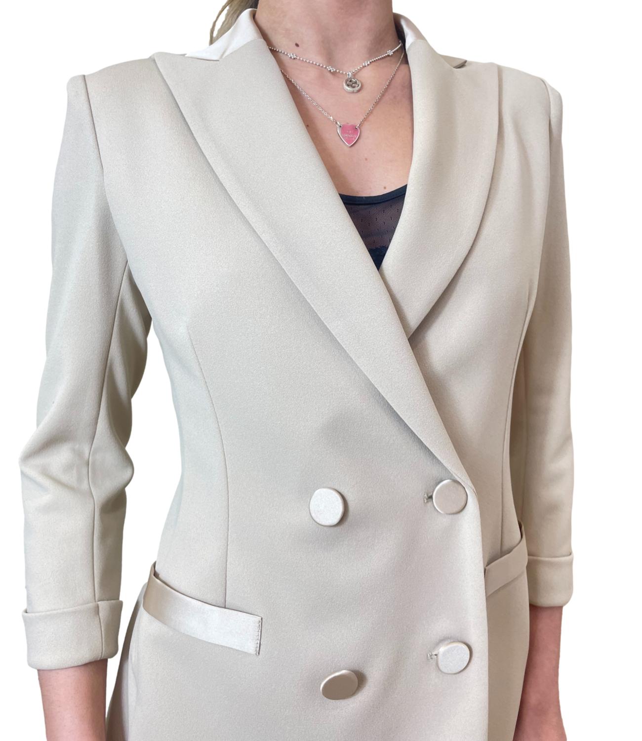 Imperial Giacca Doppiopetto Platino Donna