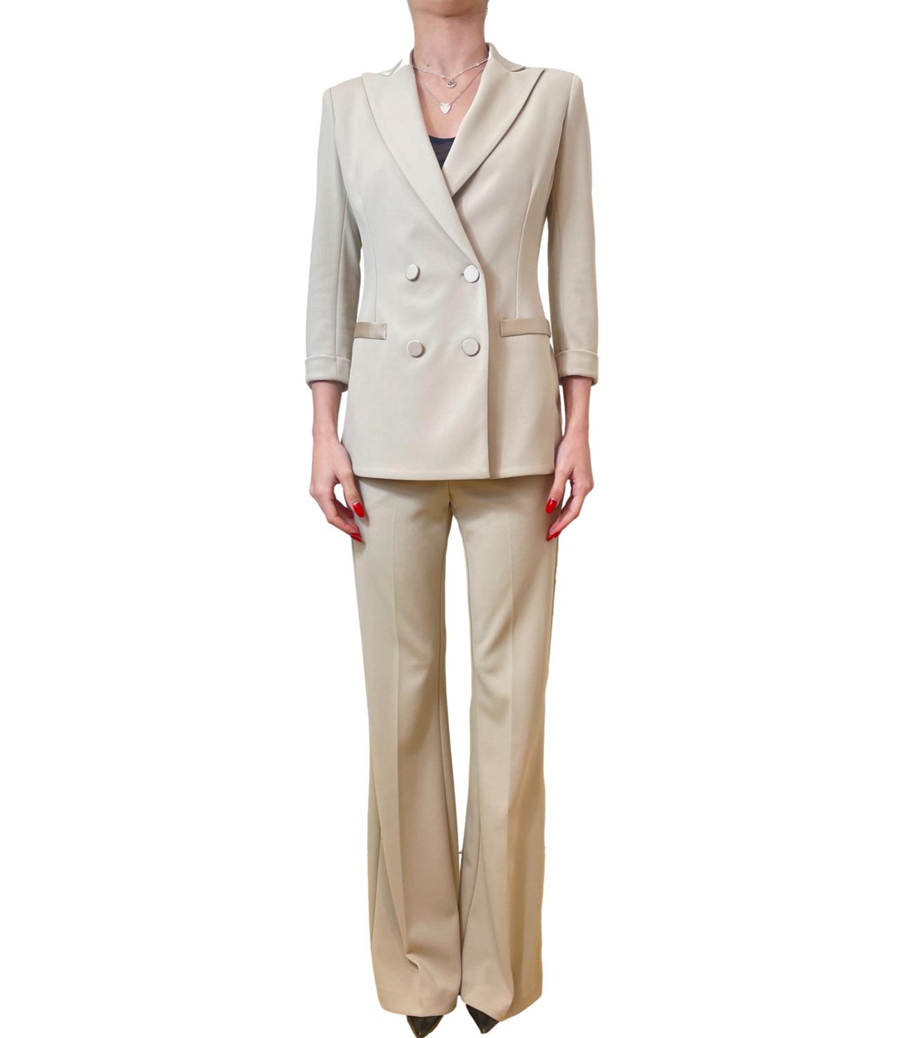 Imperial Giacca Doppiopetto Platino Donna