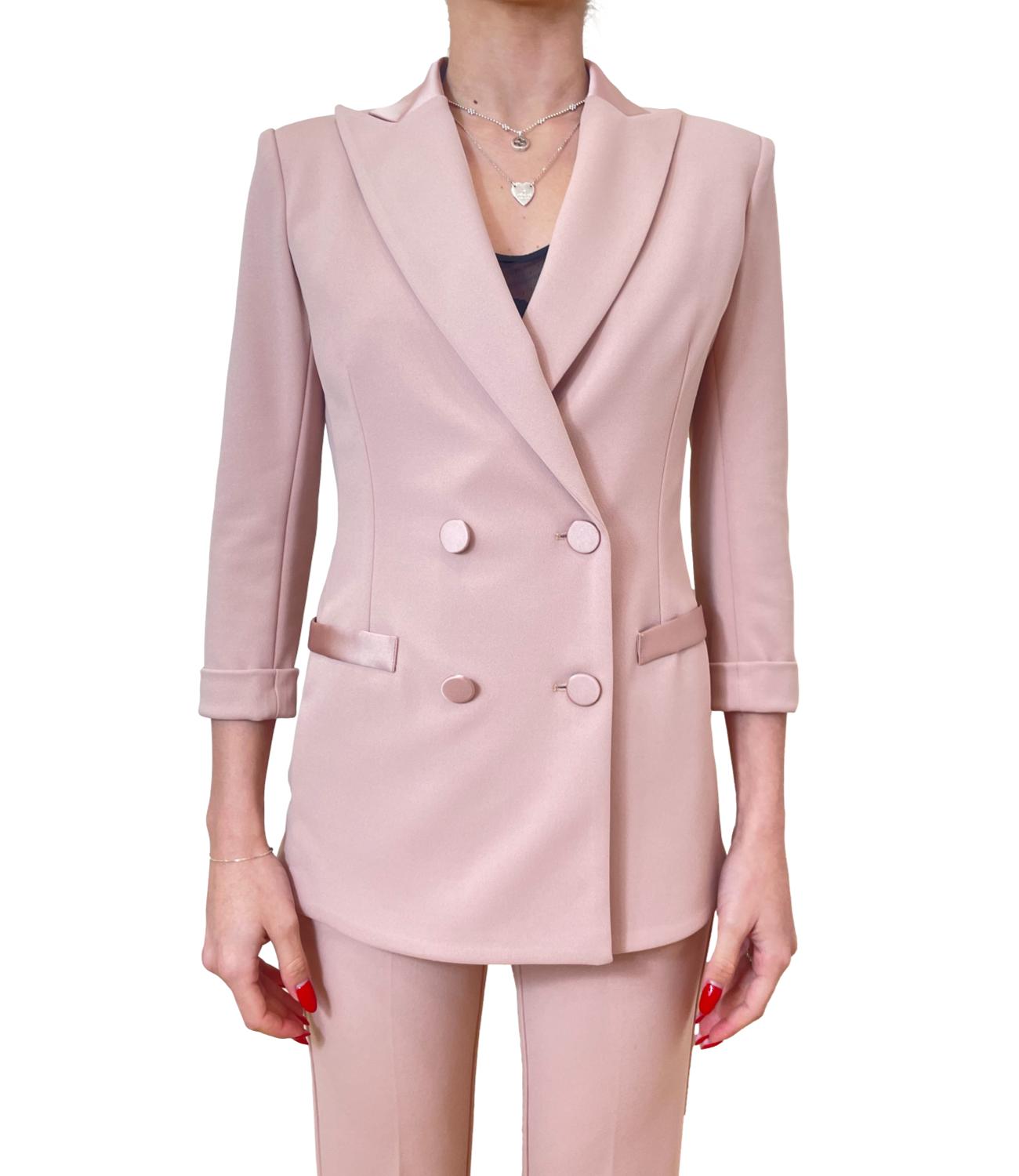 Imperial Giacca Doppiopetto Cipria Donna