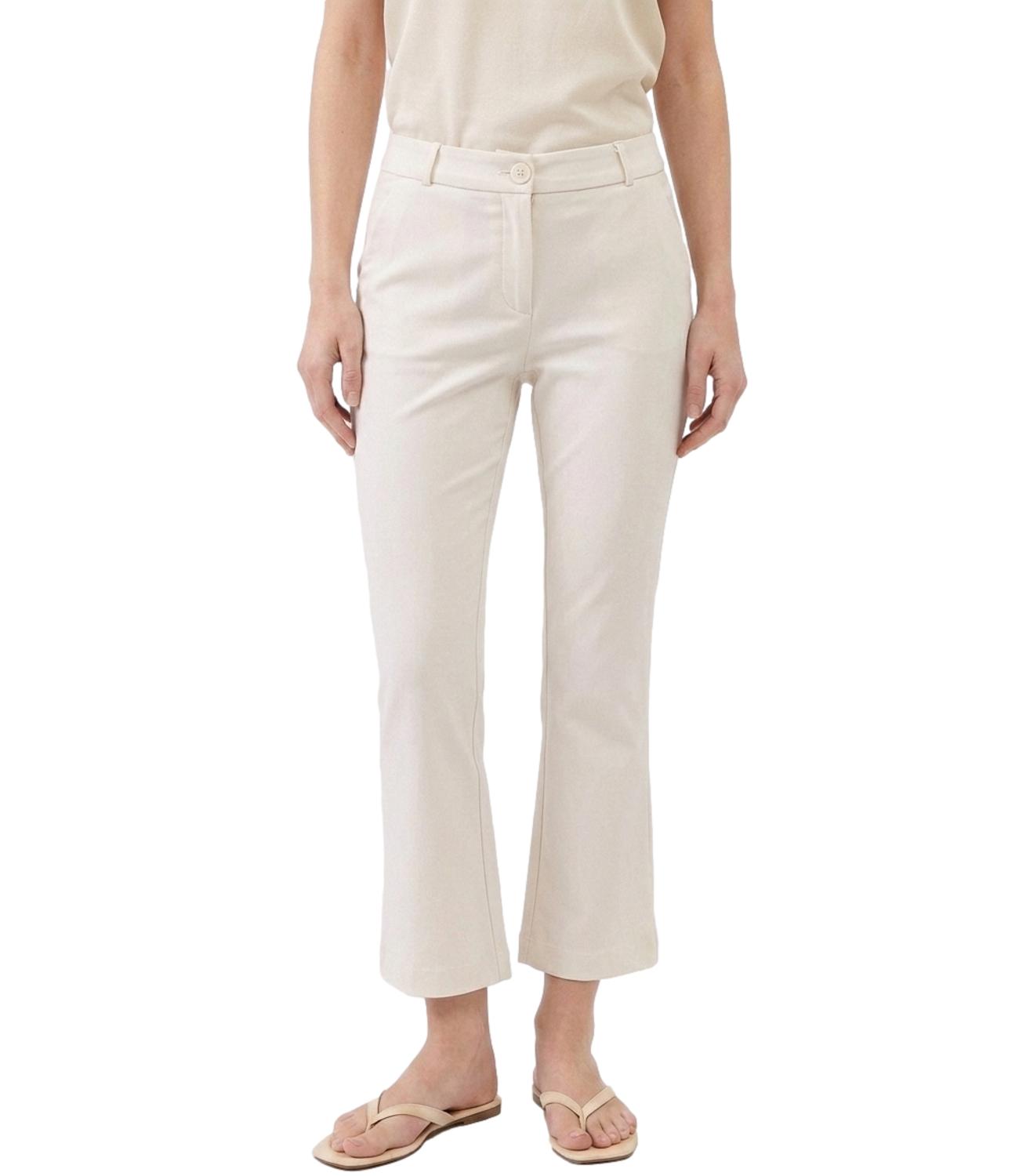 Pantalone Imperial P99900143V Donna - Bianco Lana