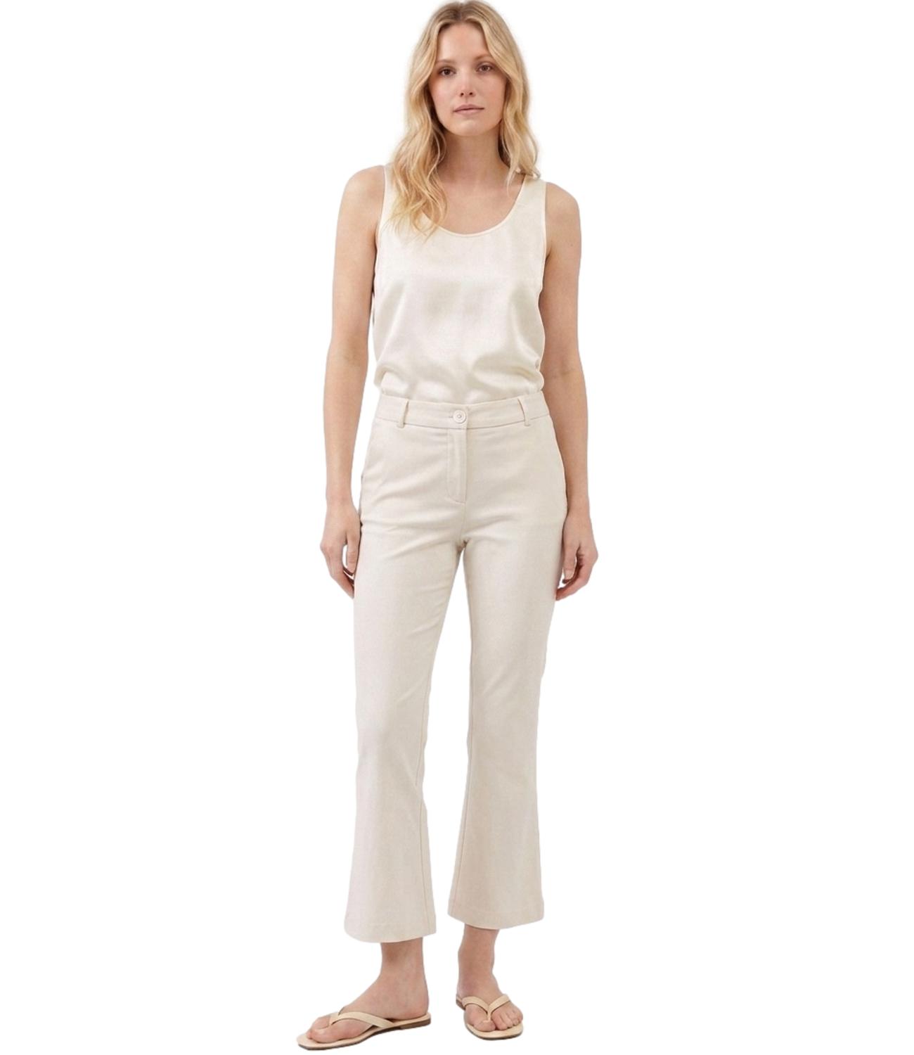 Pantalone Imperial P99900143V Donna - Bianco Lana