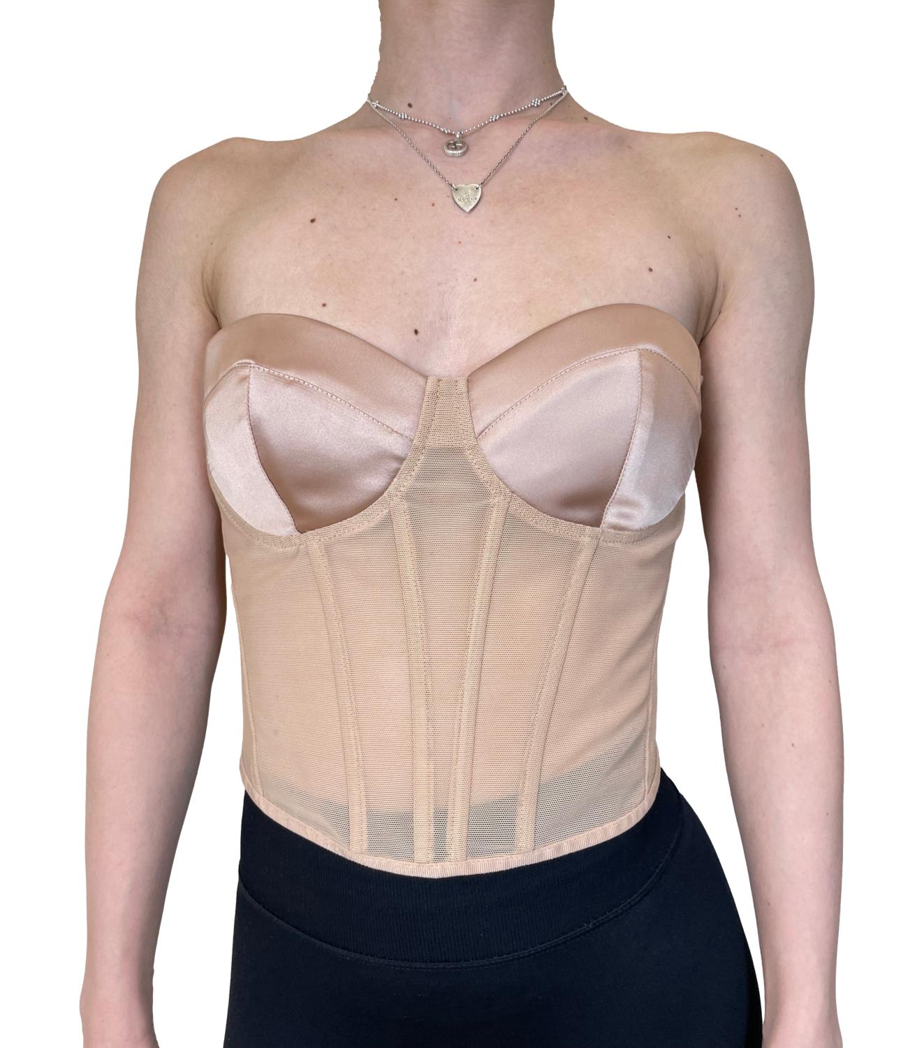 Imperial Top Bustier Cipria Donna