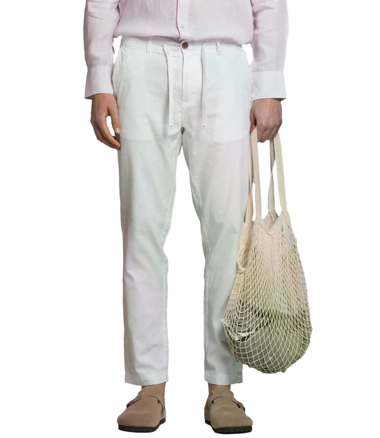 Pantalone lino Impure IM26SSPM MILES Uomo - White