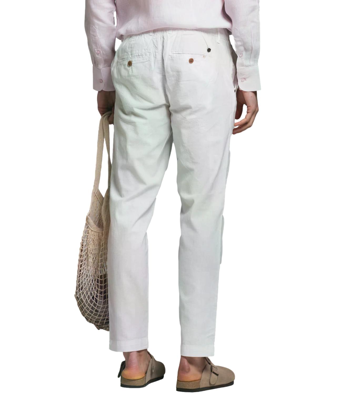 Pantalone lino Impure IM26SSPM MILES Uomo - White