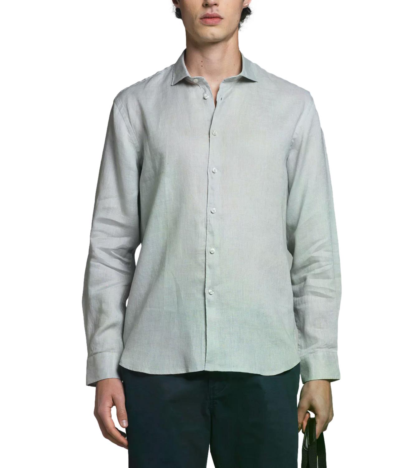 Camicia lino Impure IM26SSSM RILEY LIN Uomo - Lt. Grey