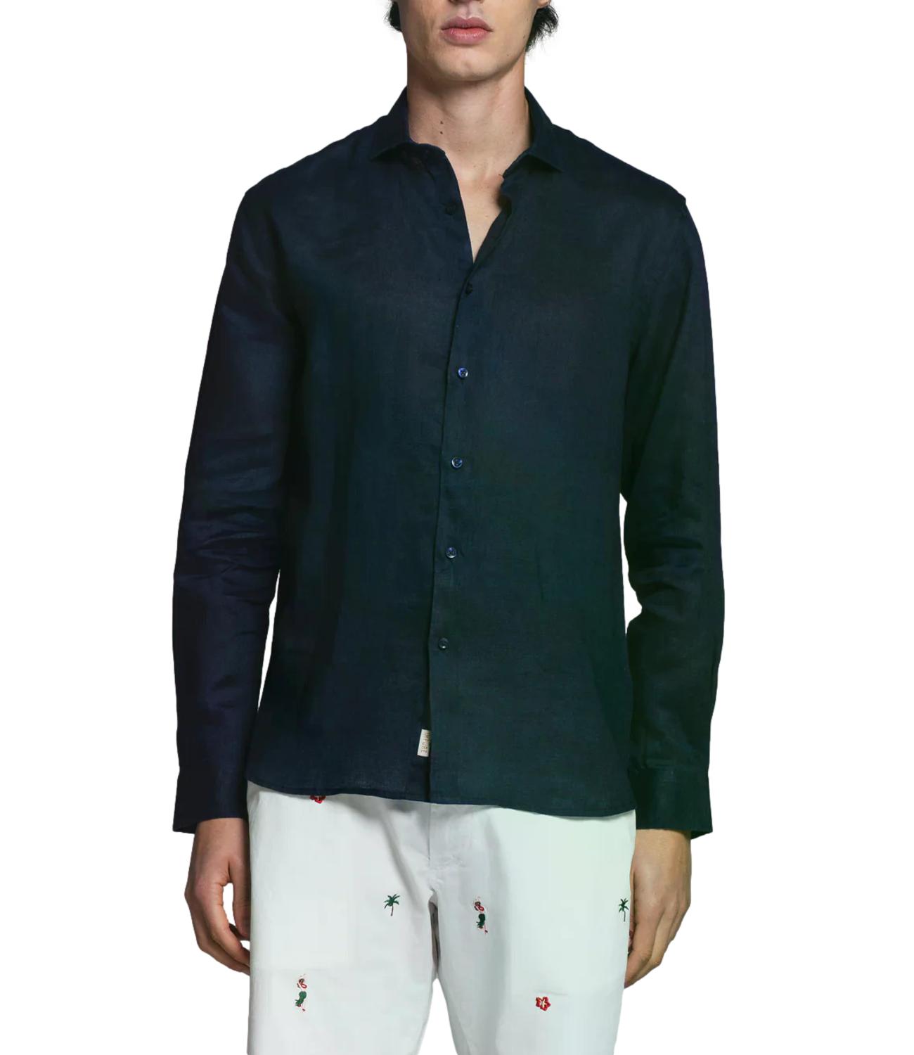 Camicia lino Impure IM26SSSM RILEY LIN Uomo - Navy