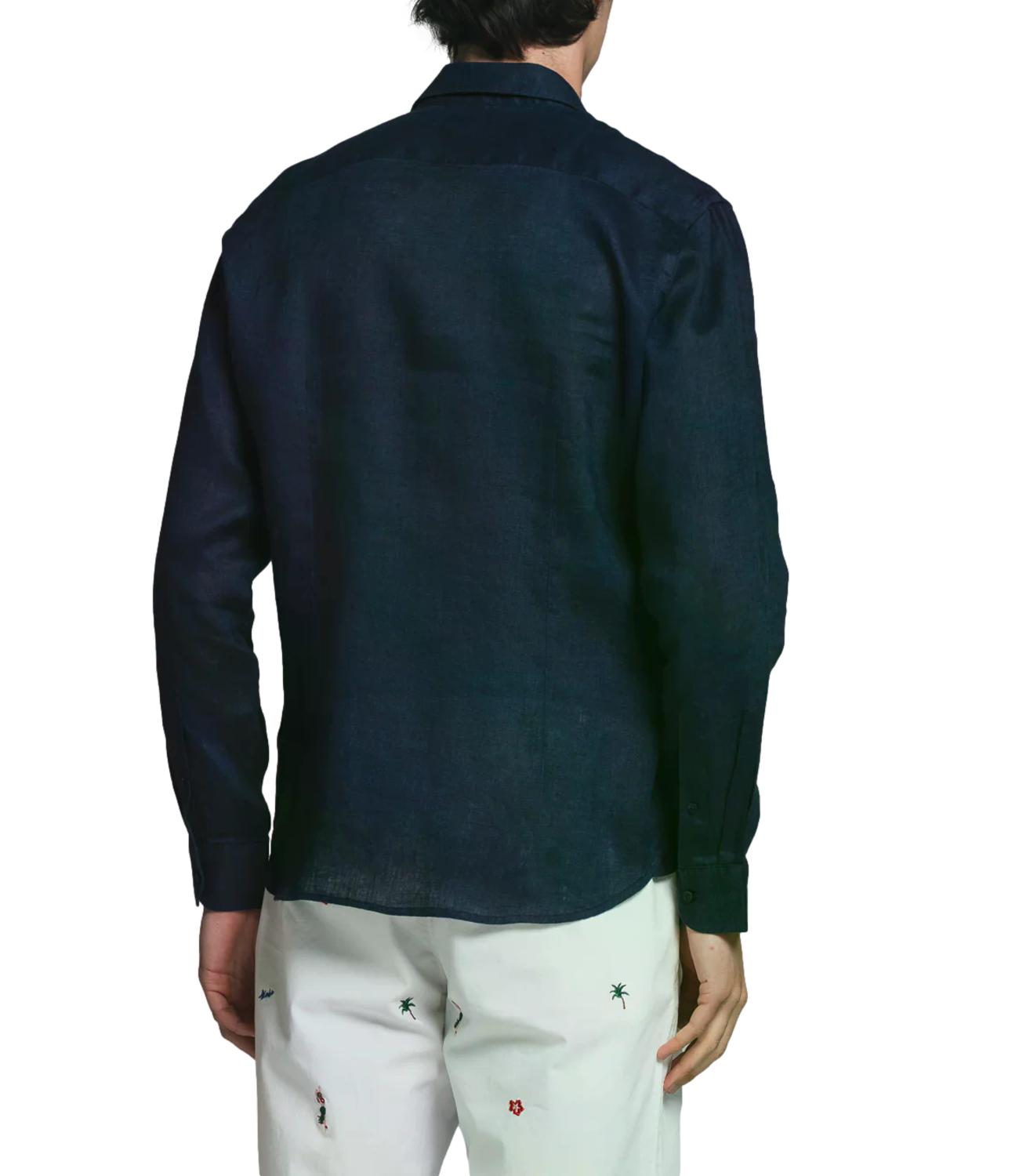 Camicia lino Impure IM26SSSM RILEY LIN Uomo - Navy