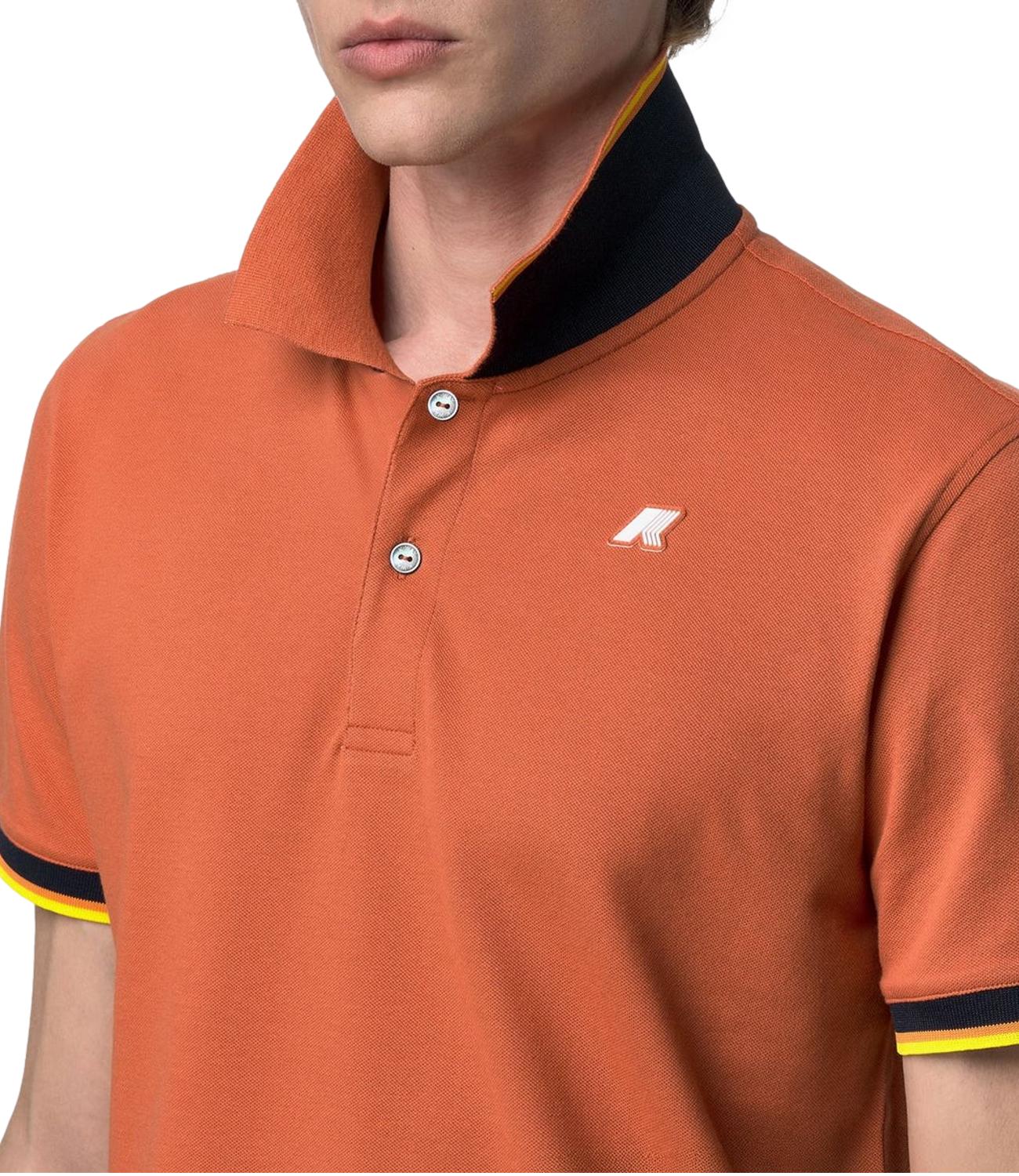 Vincent pique orange brownish