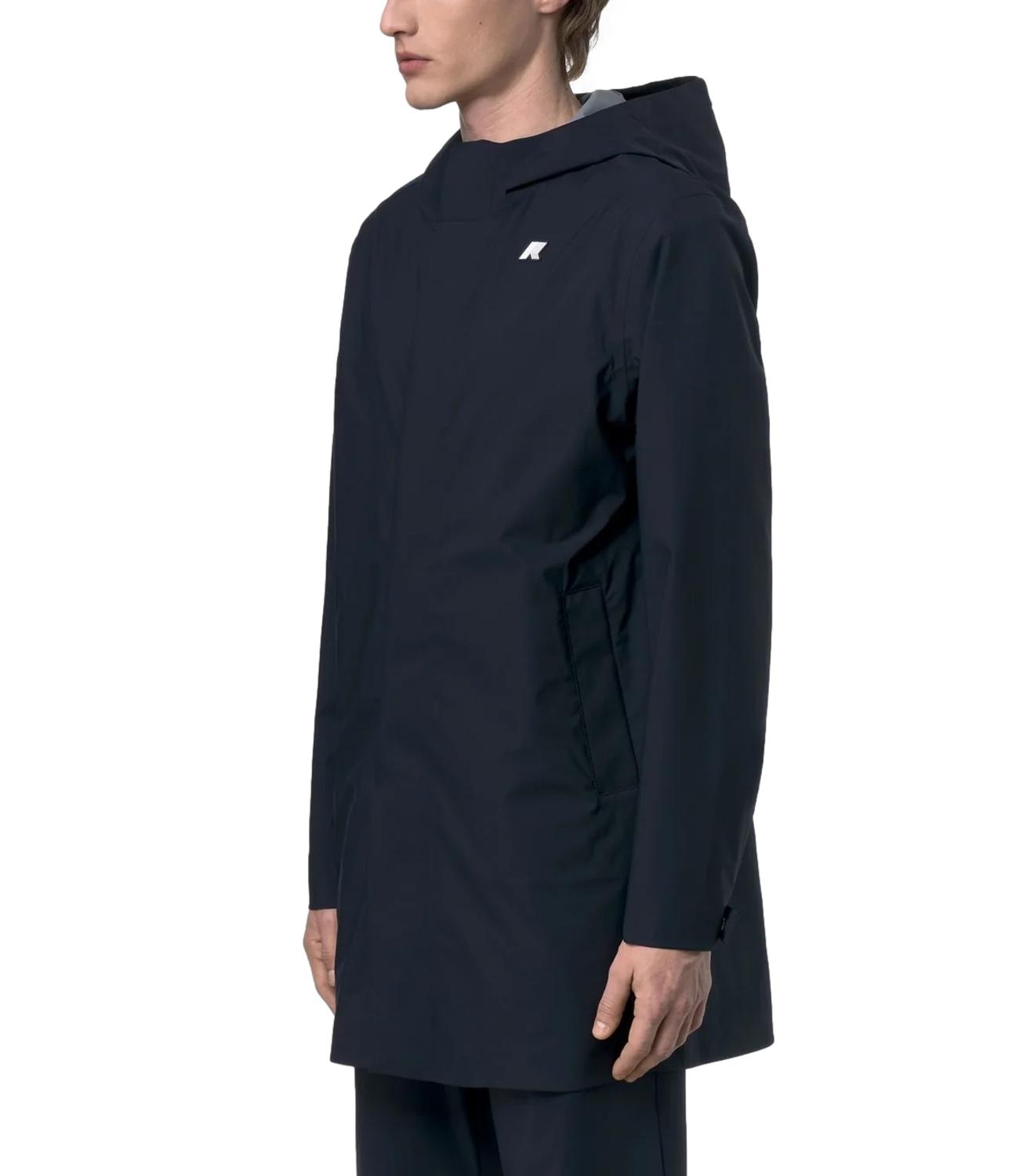 Giacca lunga kway tommy stretch uomo blu