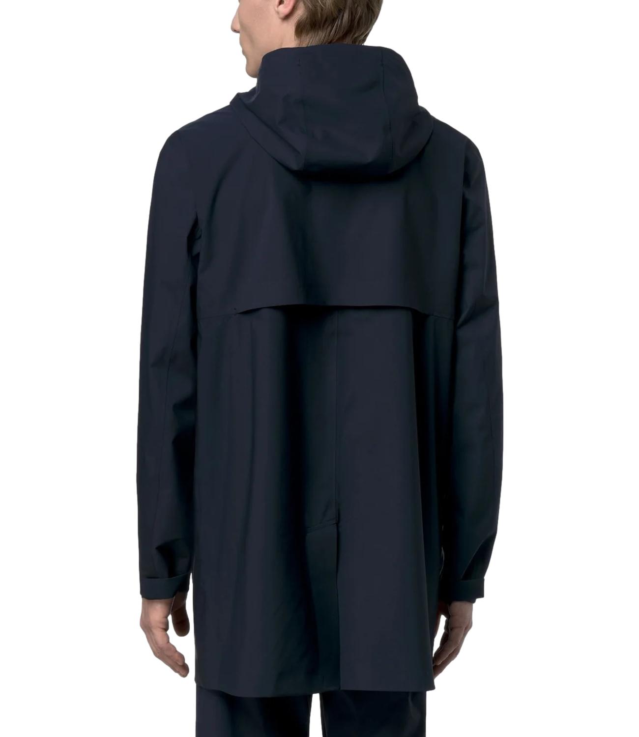 Giacca lunga kway tommy stretch uomo blu