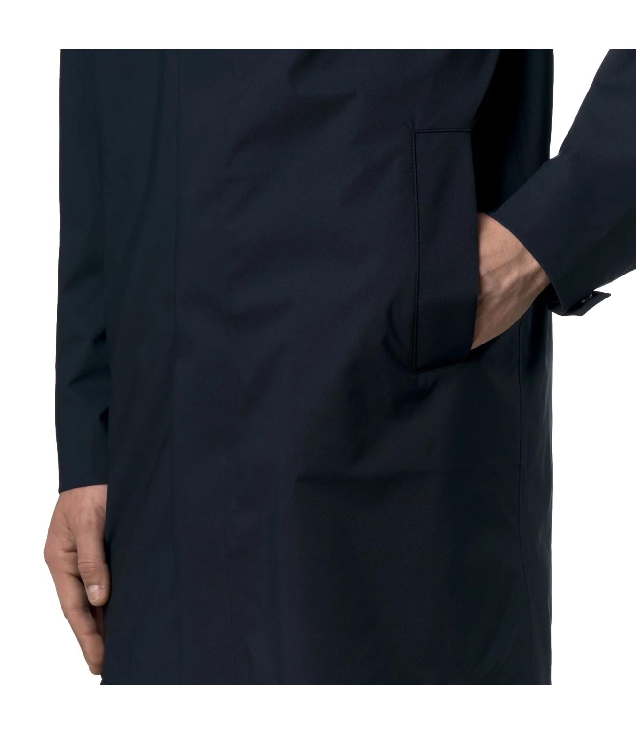 Giacca lunga kway tommy stretch uomo blu