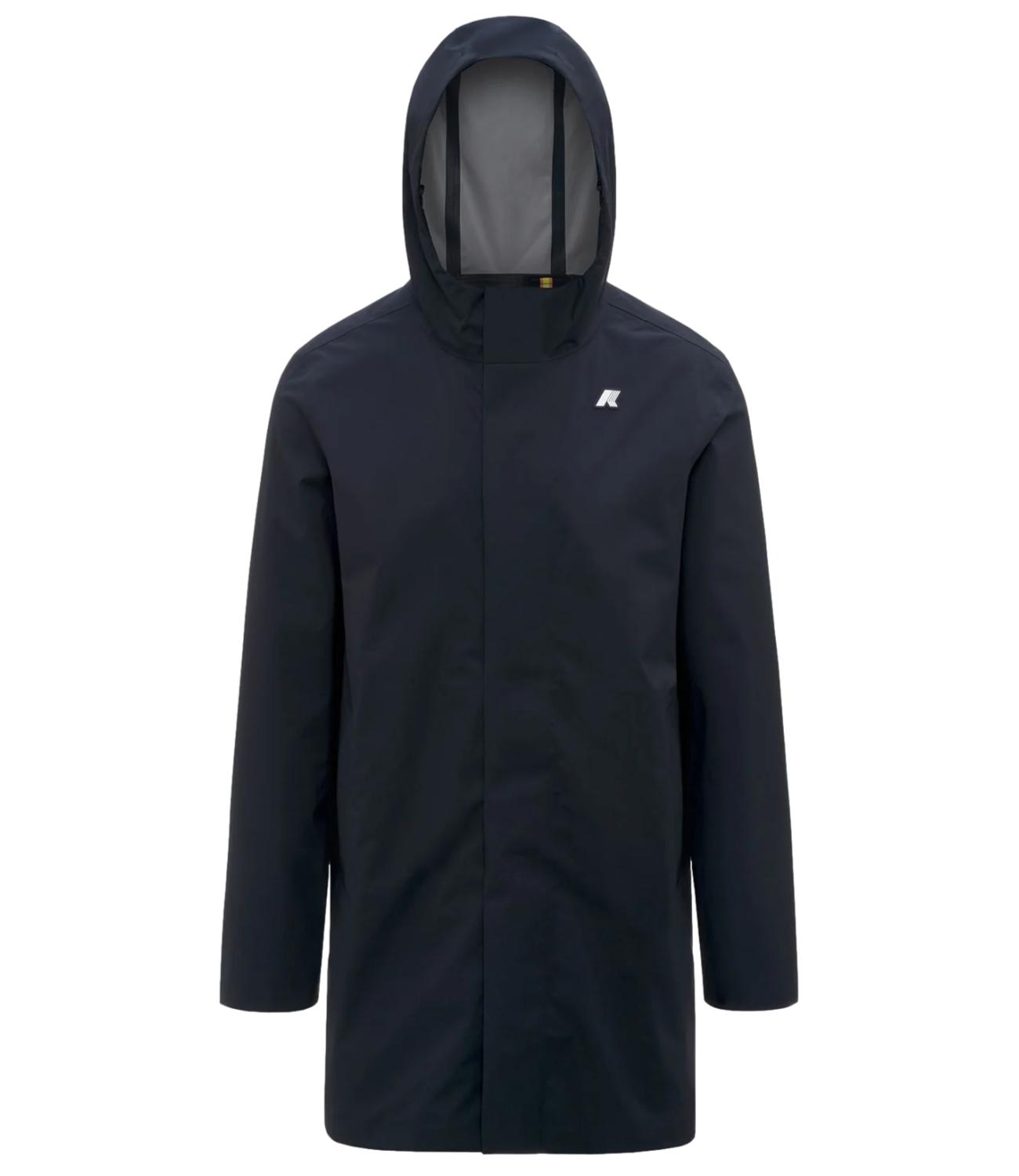 Giacca lunga kway tommy stretch uomo blu