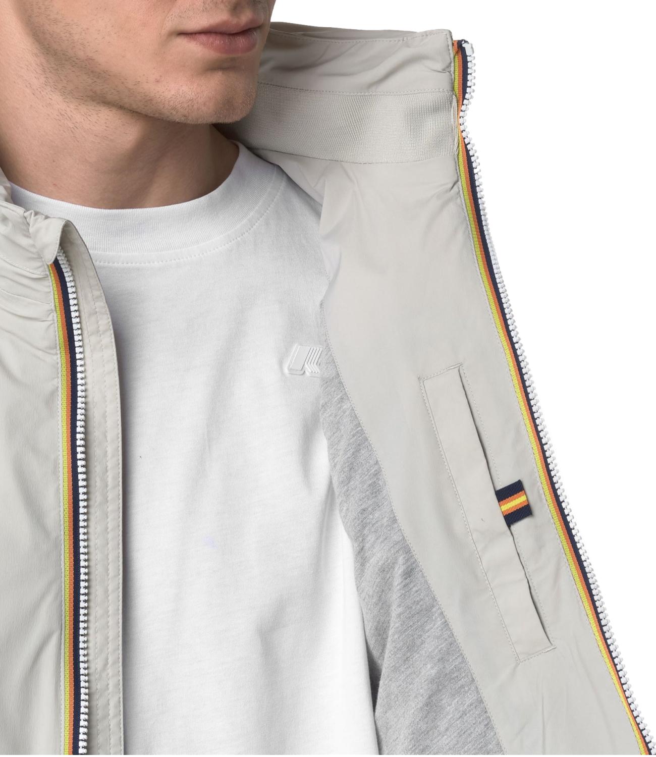 Gilet k-way valen stretch nylon jersey beige chiaro