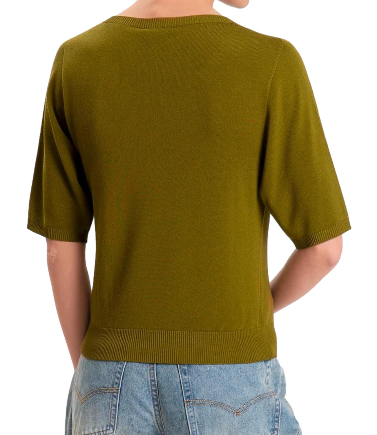 Kontatto Maglia Girocollo Olio Donna