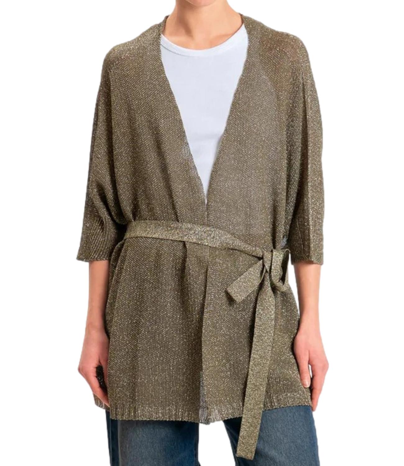 Kontatto Cardigan Kimono Militare Donna