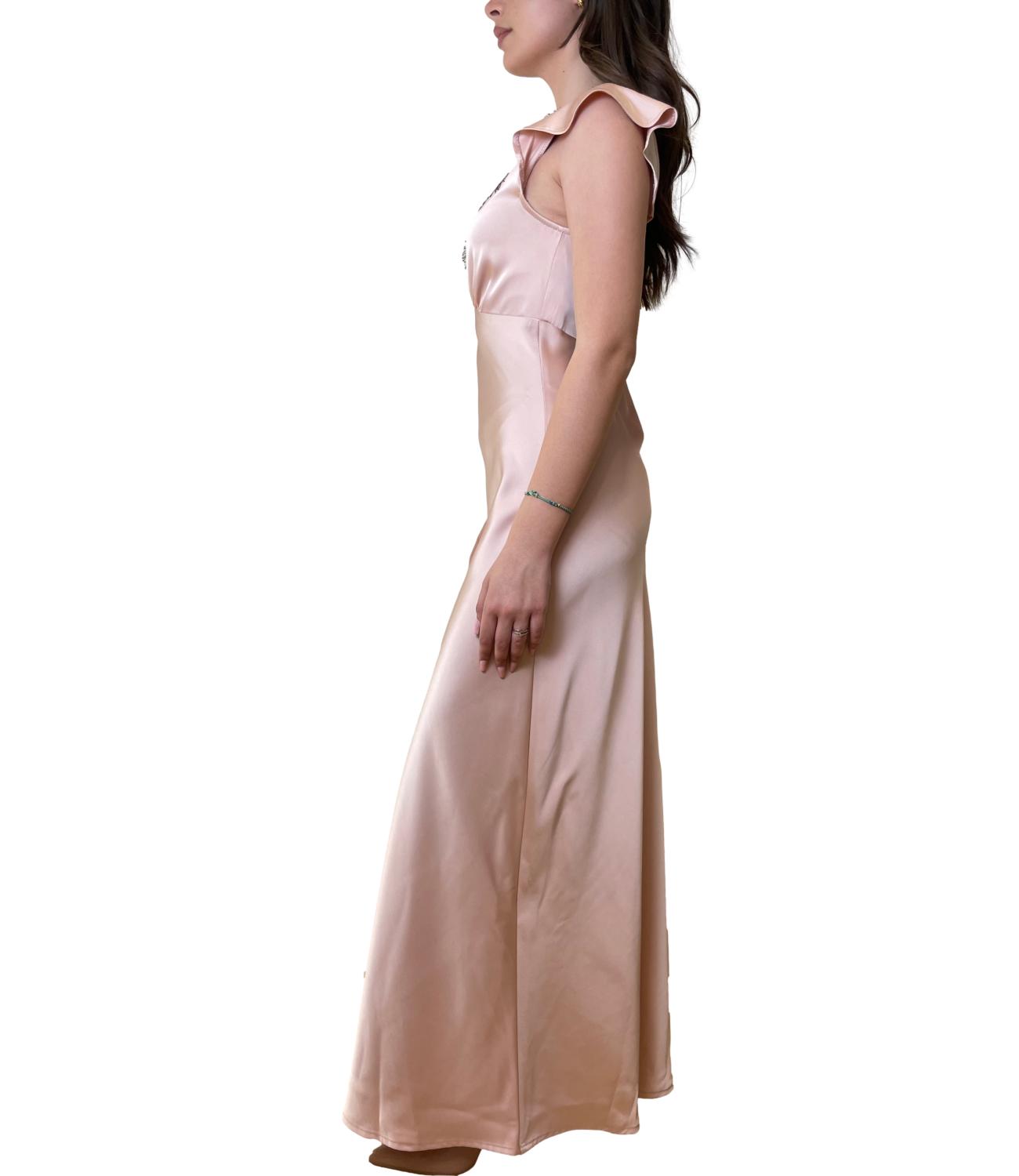 Kontatto Abito Satin Rosa Donna