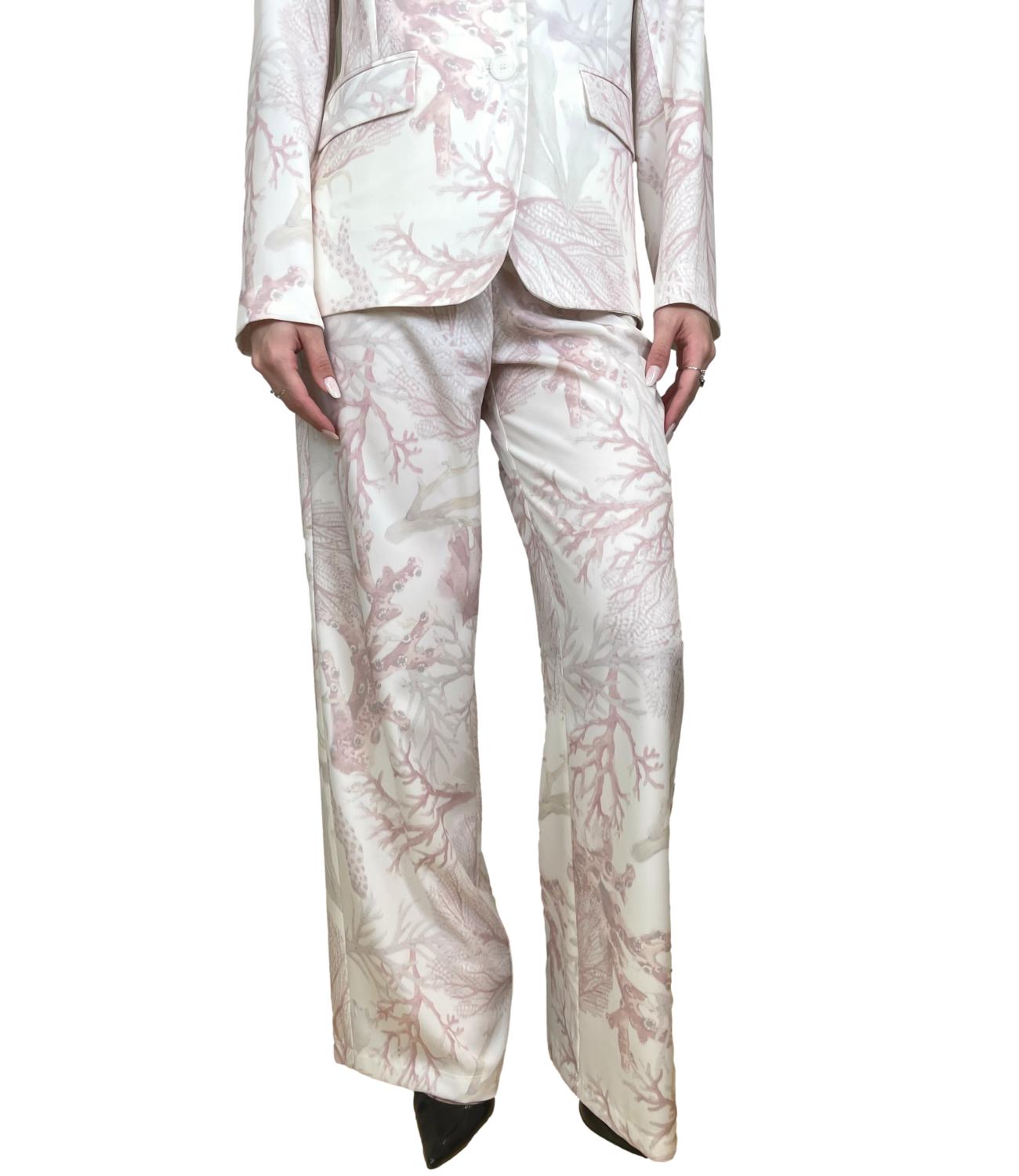 Kontatto Pantalone Coralli Fantasia Donna