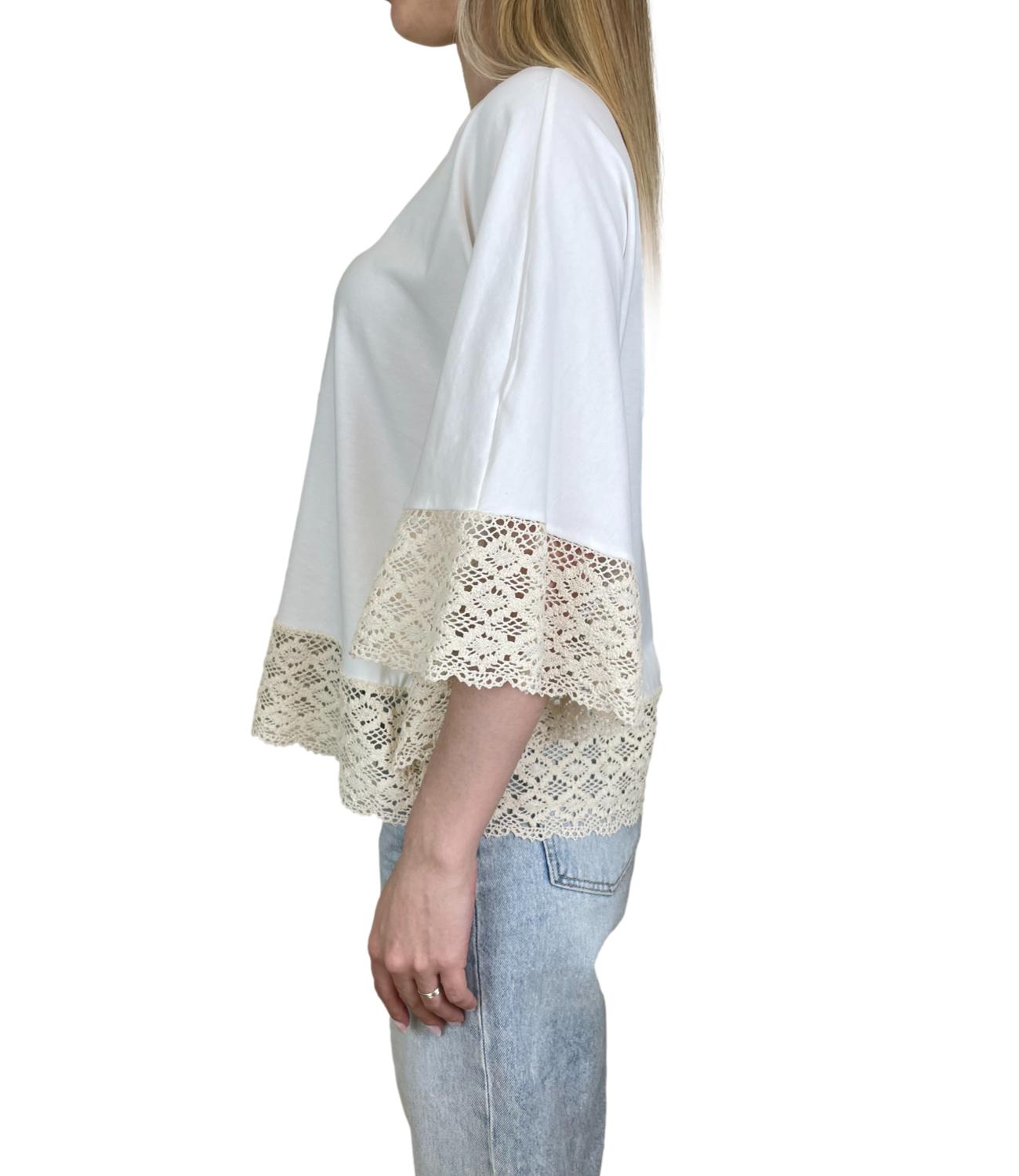 T-Shirt Kontatto NH471N Donna - Panna