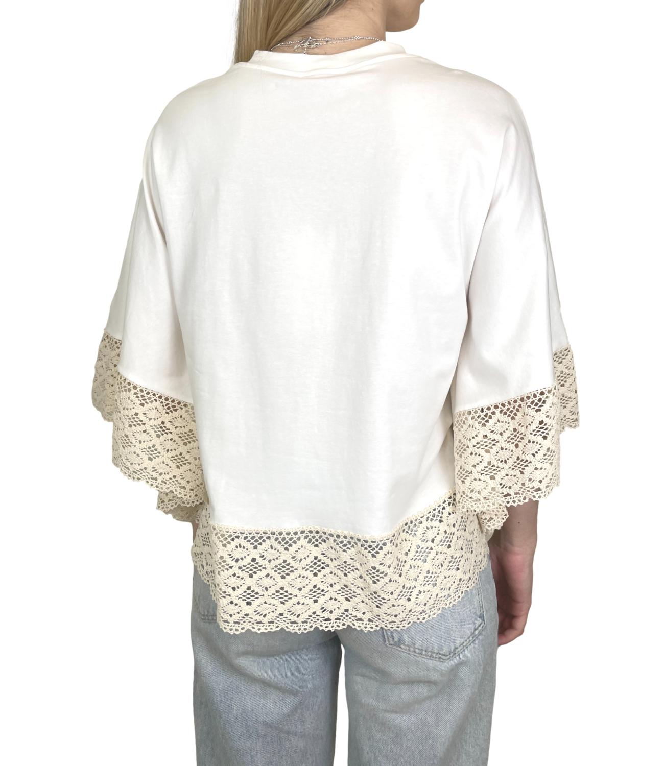 T-Shirt Kontatto NH471N Donna - Panna