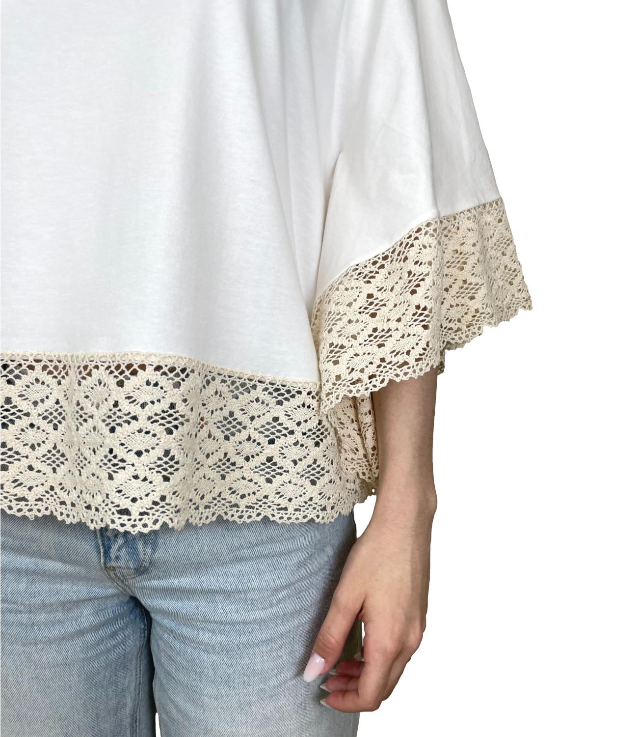 T-Shirt Kontatto NH471N Donna - Panna