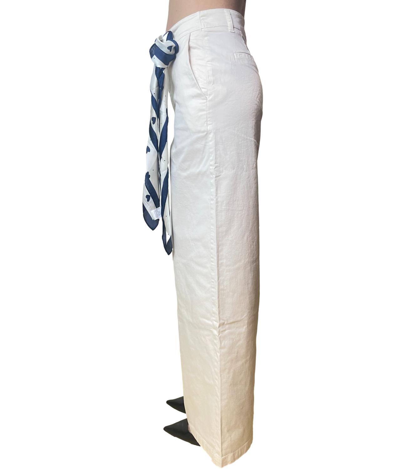 Kontatto Pantalone C/Foulard Avorio Donna