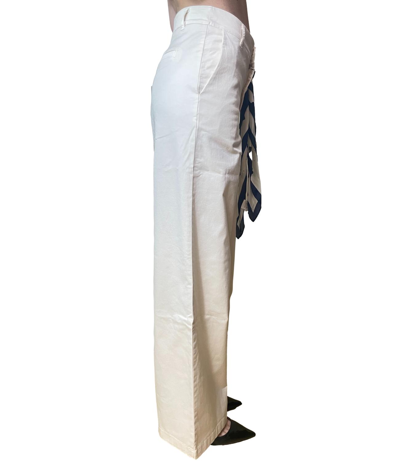 Kontatto Pantalone C/Foulard Avorio Donna