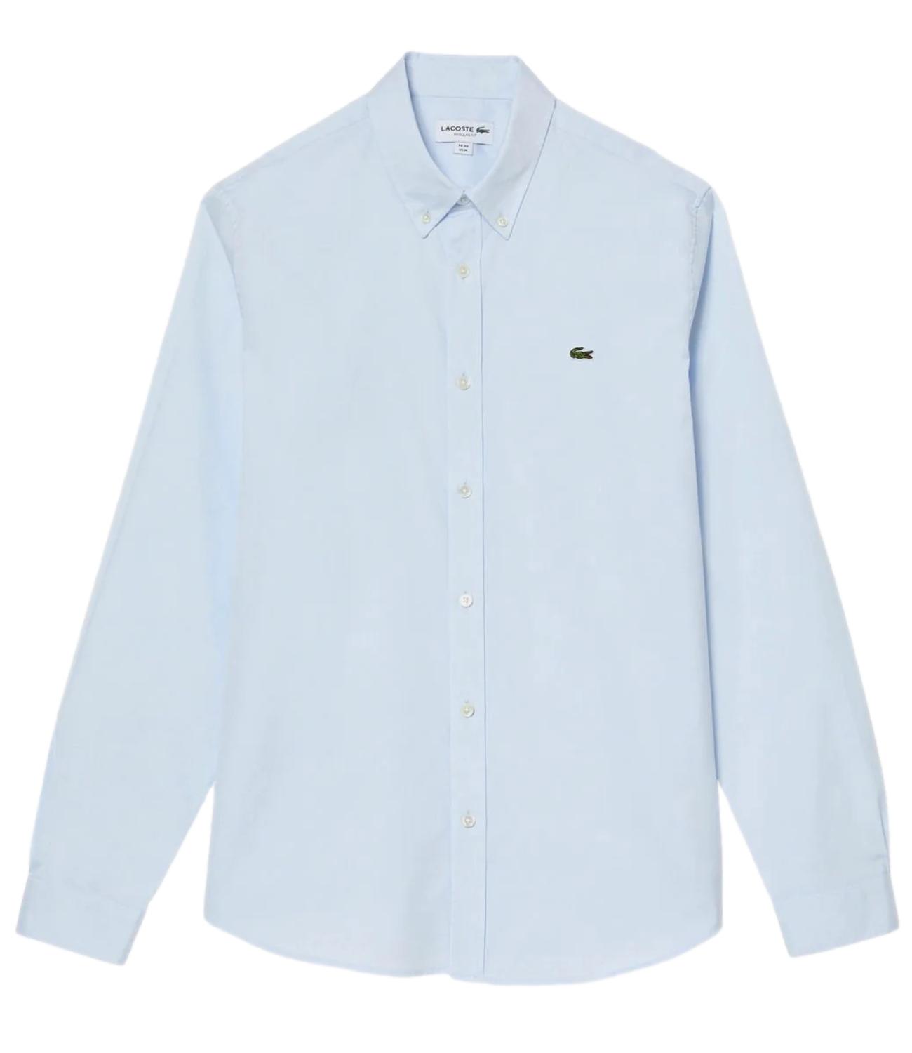 Camicia Lacoste uomo celeste in piquè