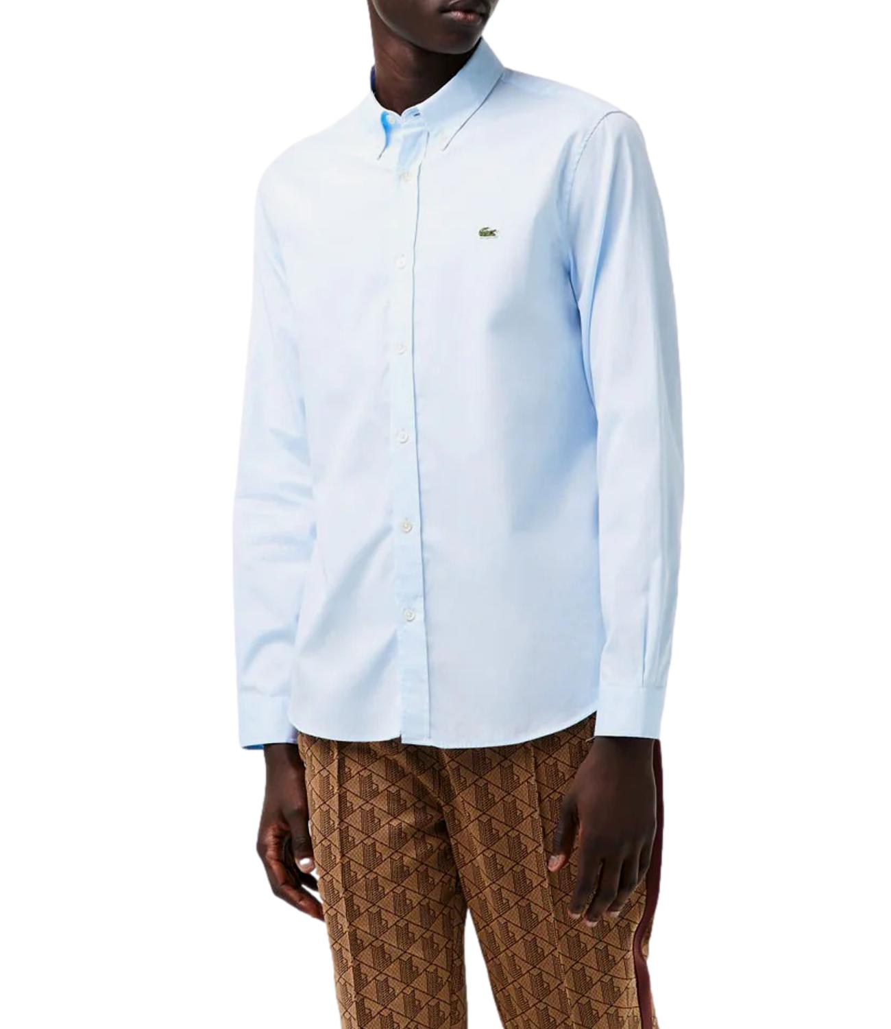 Camicia Lacoste uomo celeste in piquè
