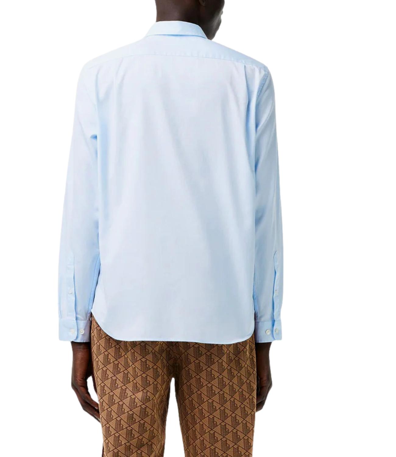 Camicia Lacoste uomo celeste in piquè