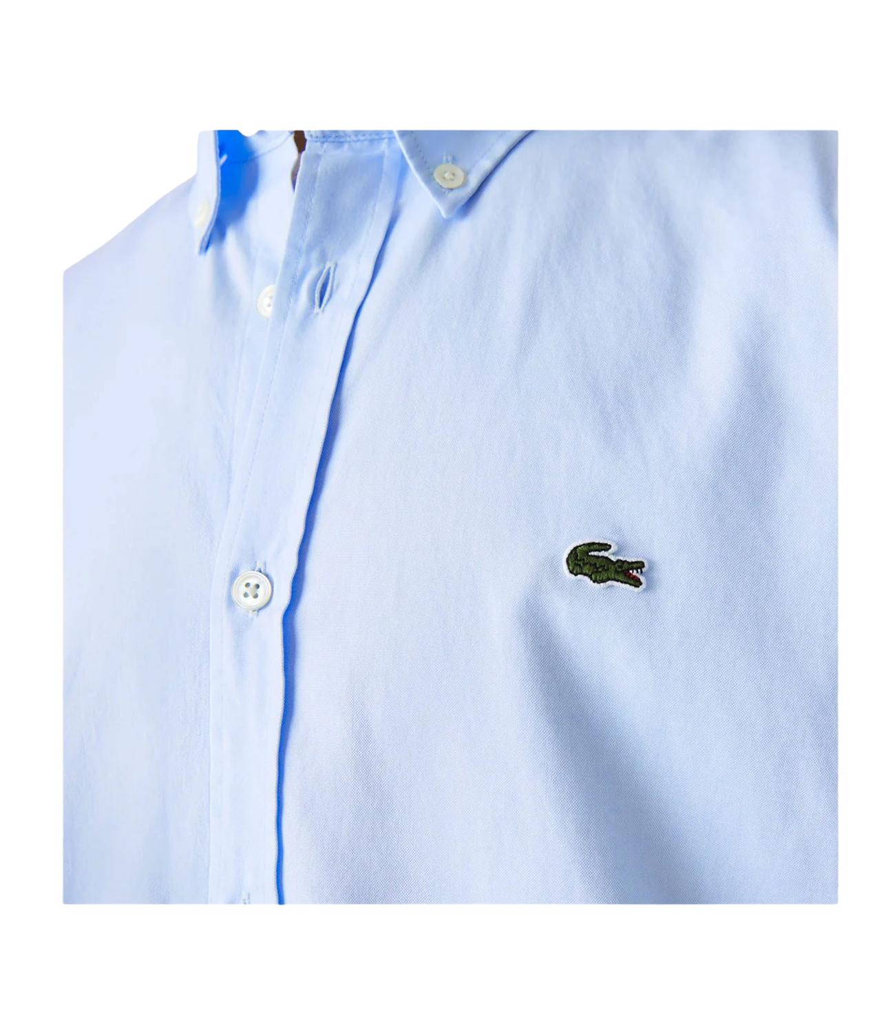 Camicia Lacoste uomo celeste in piquè