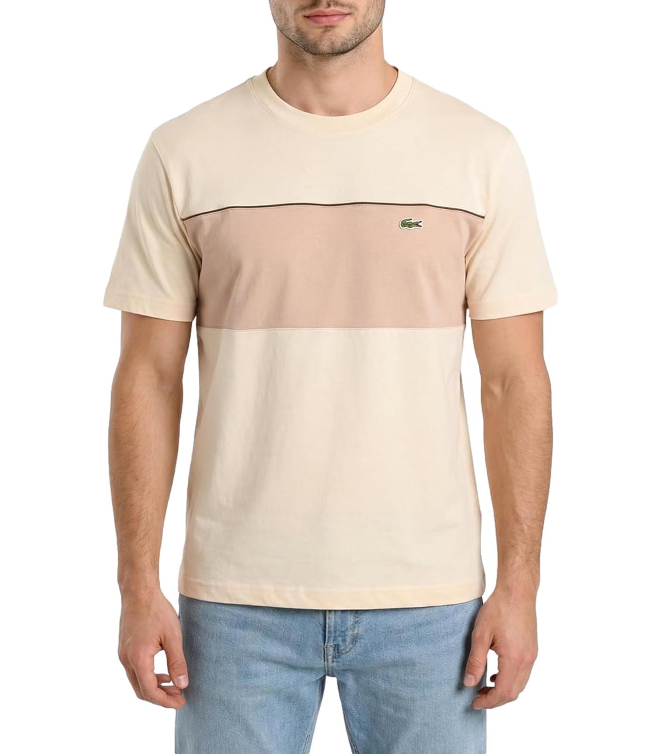 T-Shirt Lacoste TH0896 Uomo - Beige Riga