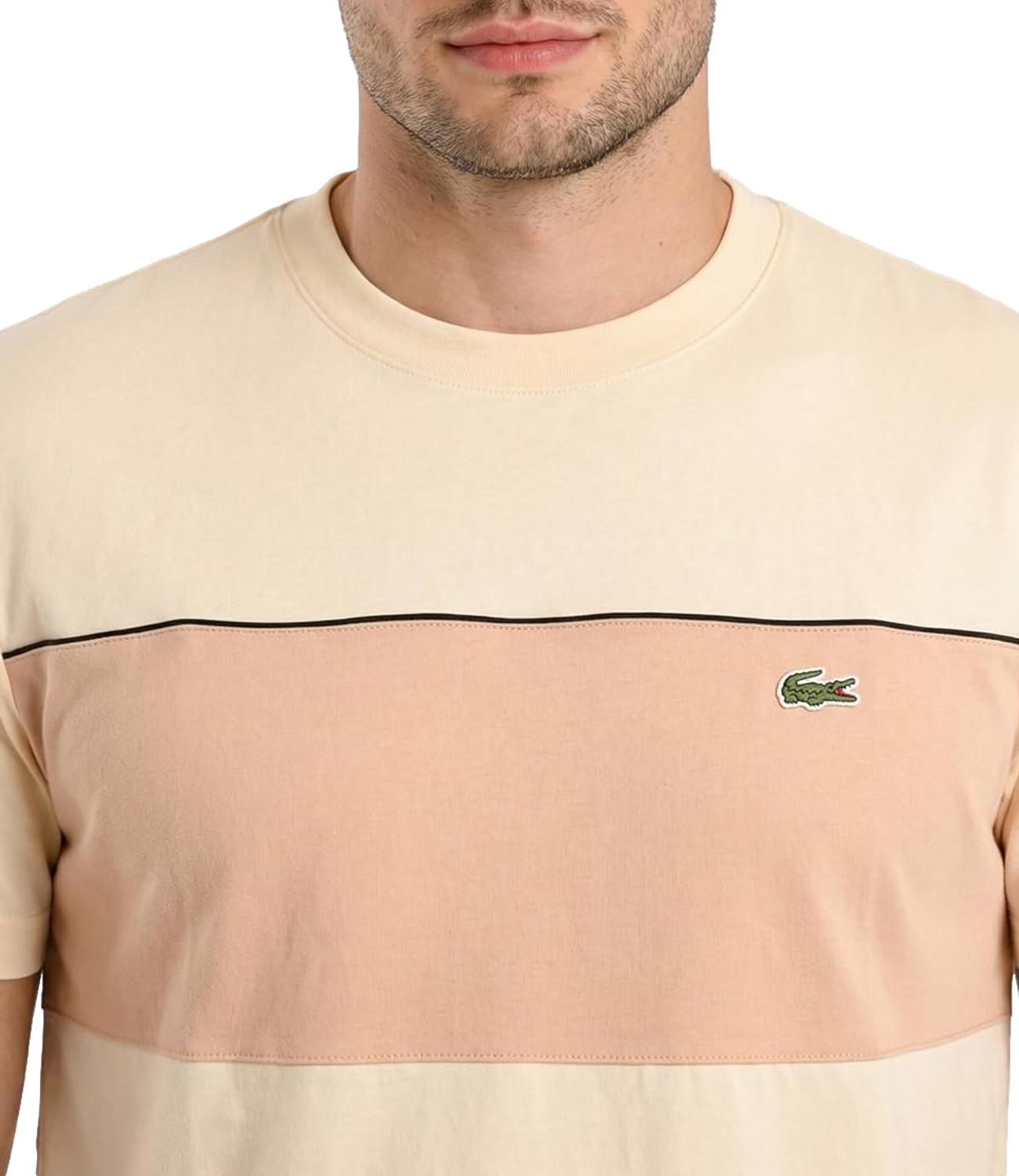 T-Shirt Lacoste TH0896 Uomo - Beige Riga