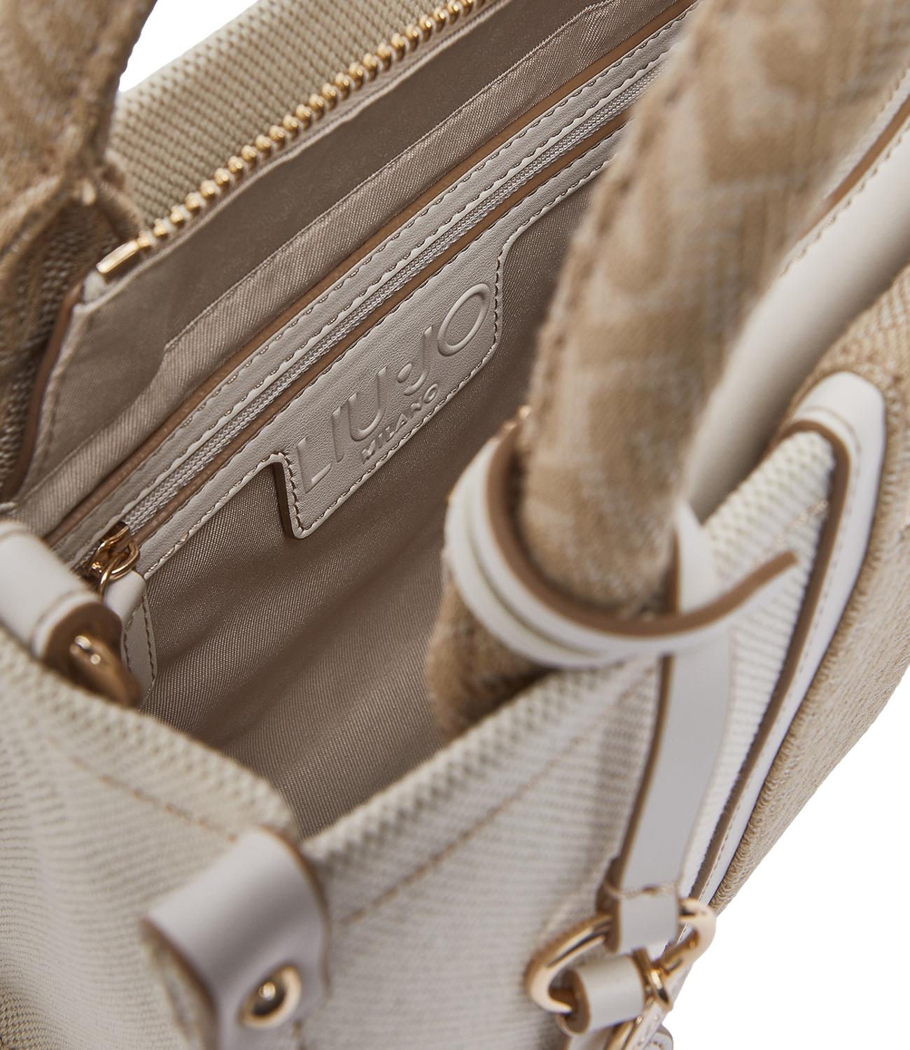 Liu Jo Borsa Jacquard Neutro/Cream Donna