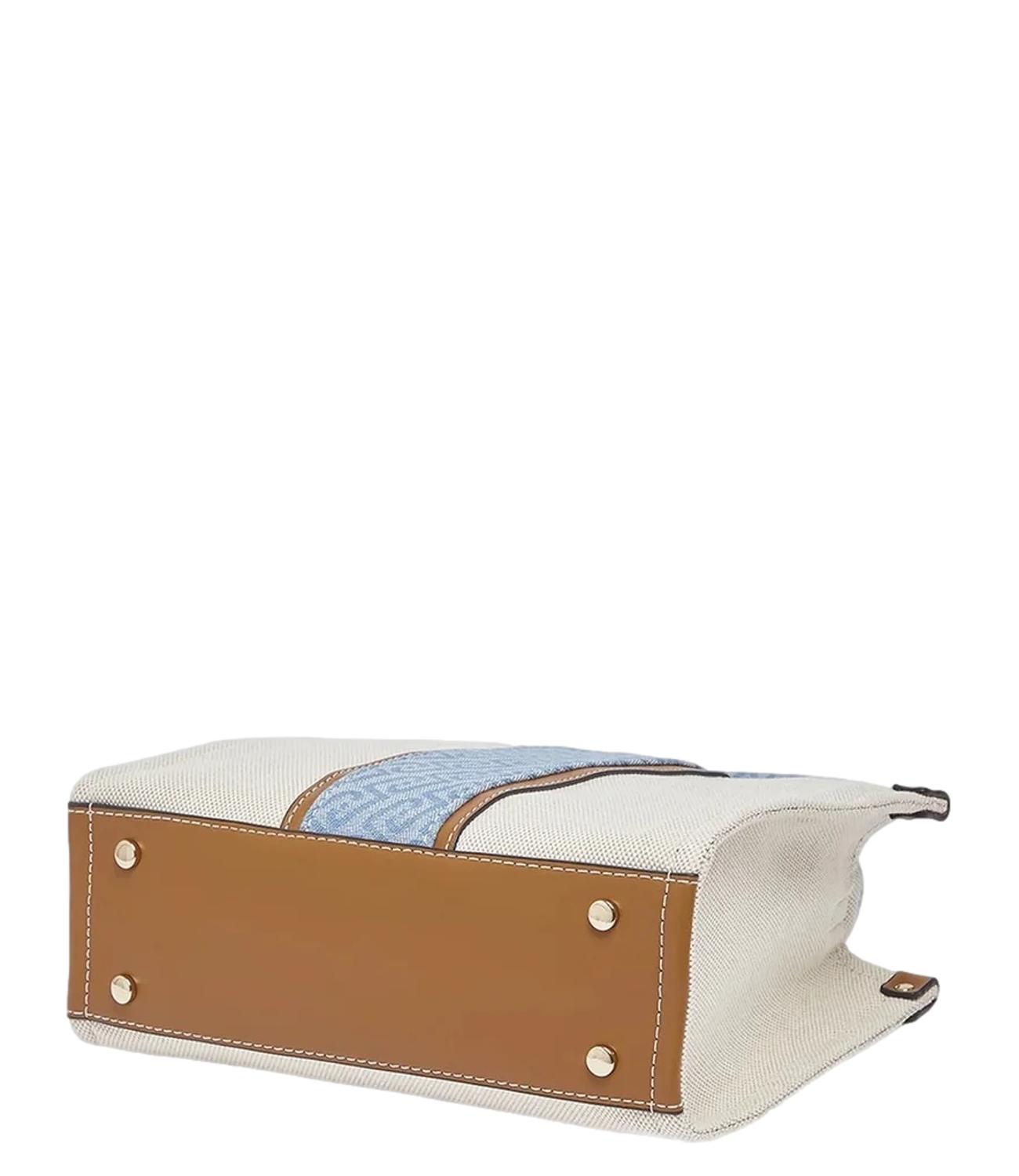 Liu Jo Borsa Jacquard Neutro/Denim Donna
