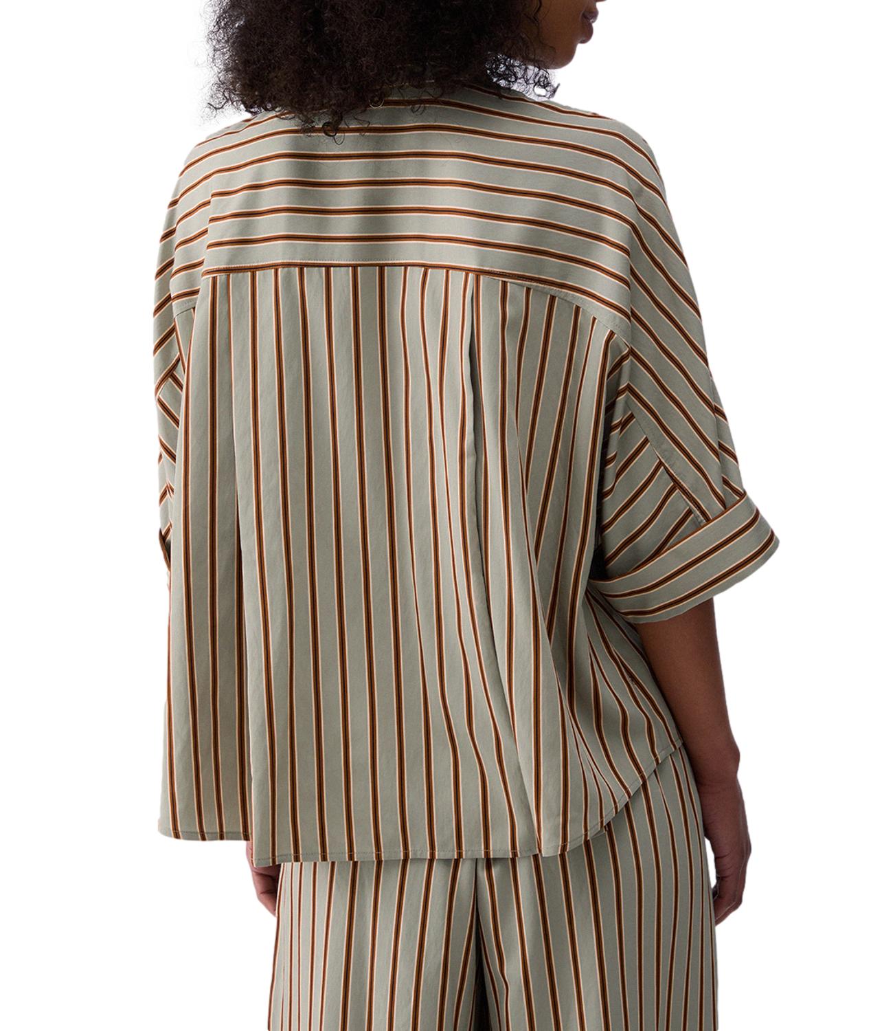 Liu Jo Blusa Green/Tabacco Stripe Donna