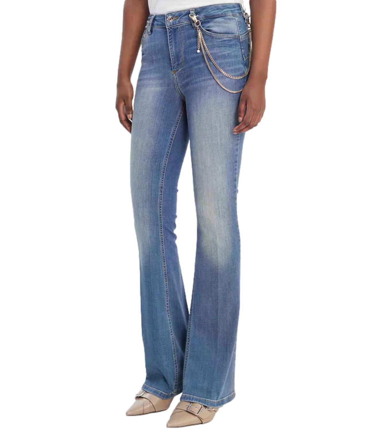 Jeans Liu jo UA6015D4538 Donna - Den.blu L.chain Silv