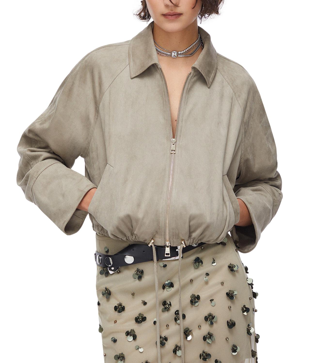 Liu Jo Giacca Camoscio Grigio Donna