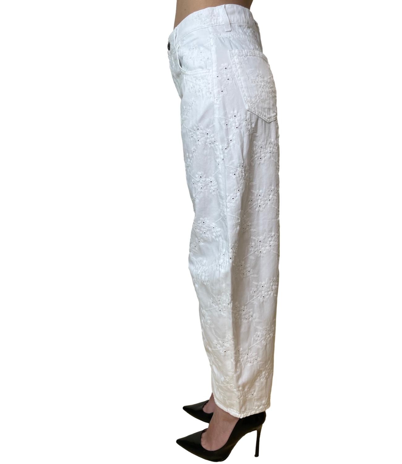 Liu Jo Pantalone Bianco Lana Donna