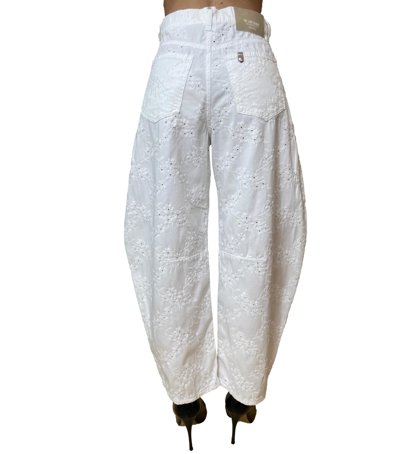 Liu Jo Pantalone Bianco Lana Donna