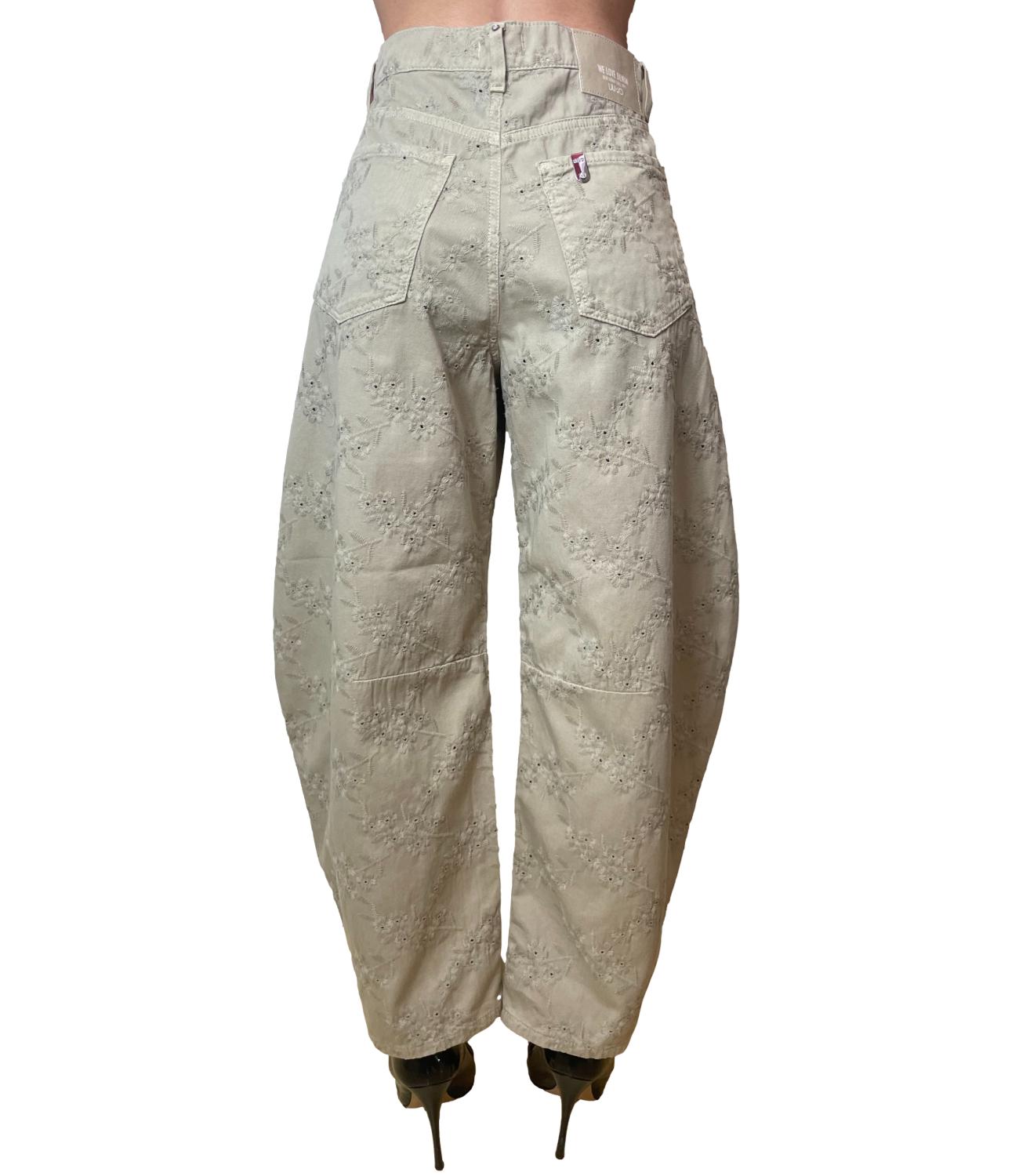 Pantalone beige cotone