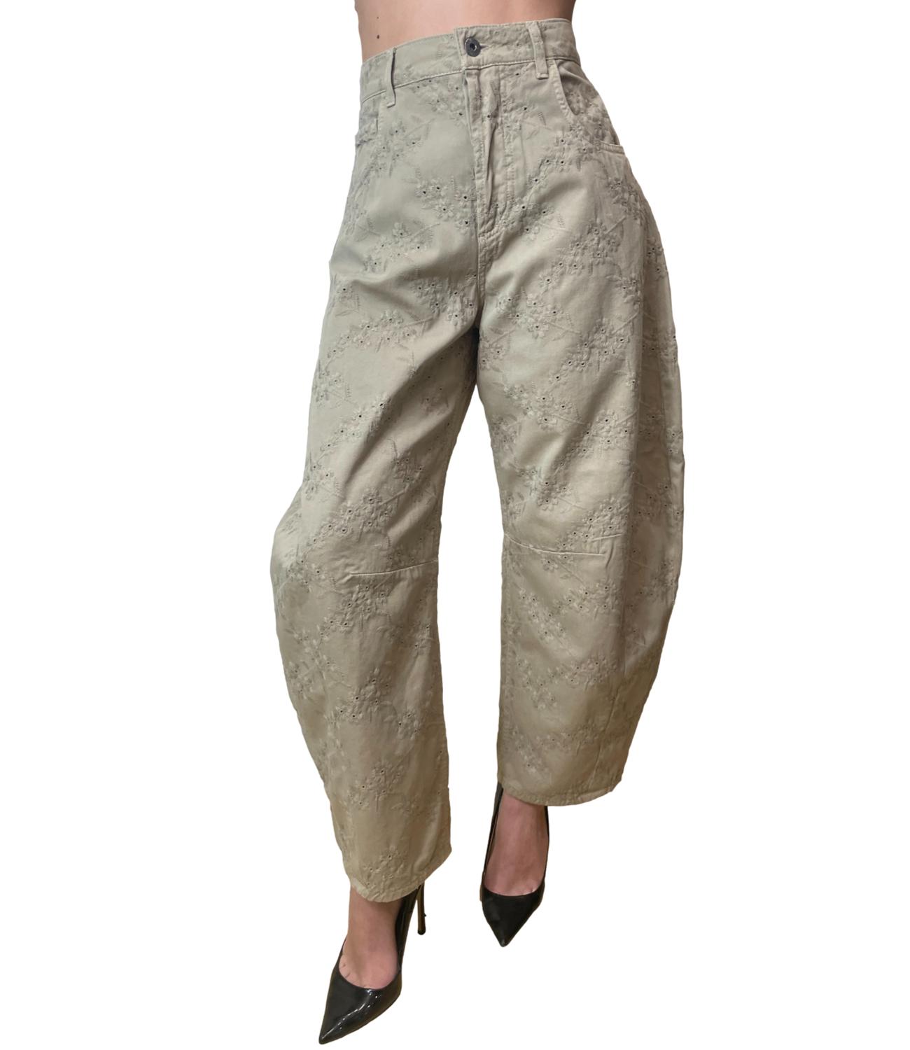 Pantalone beige cotone