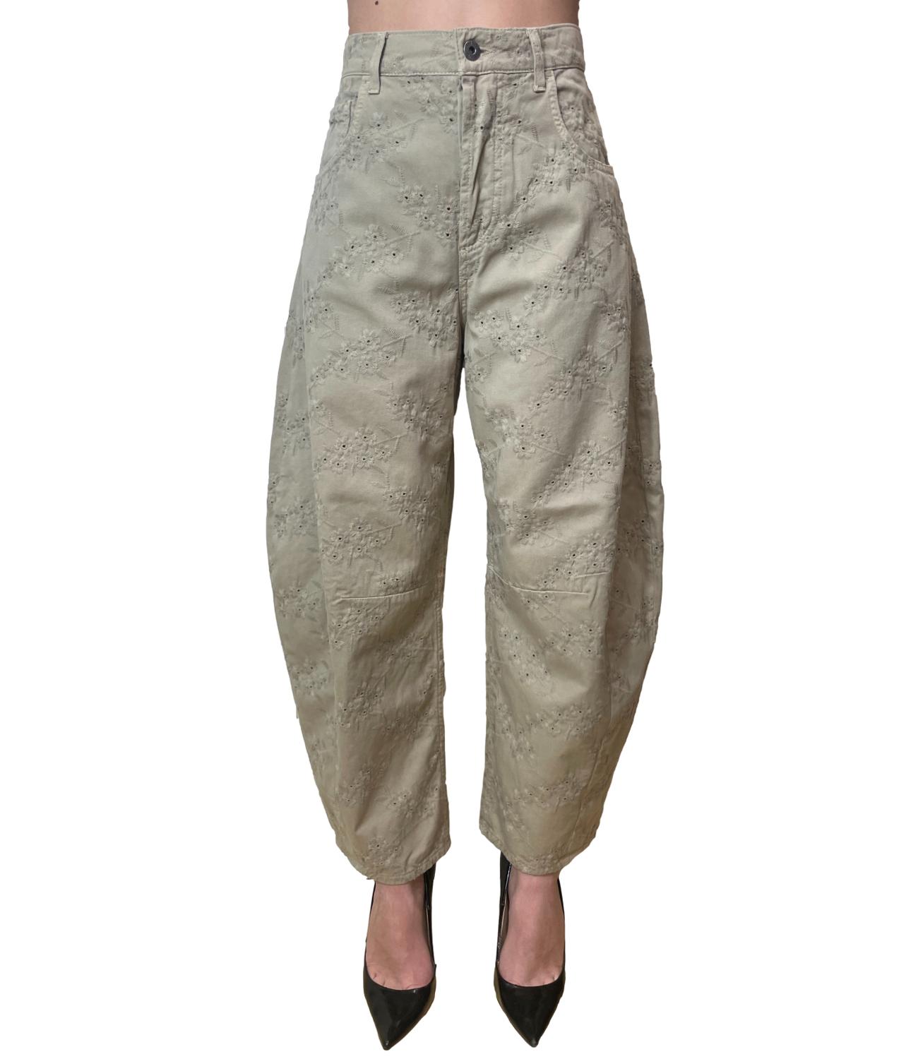 Pantalone beige cotone