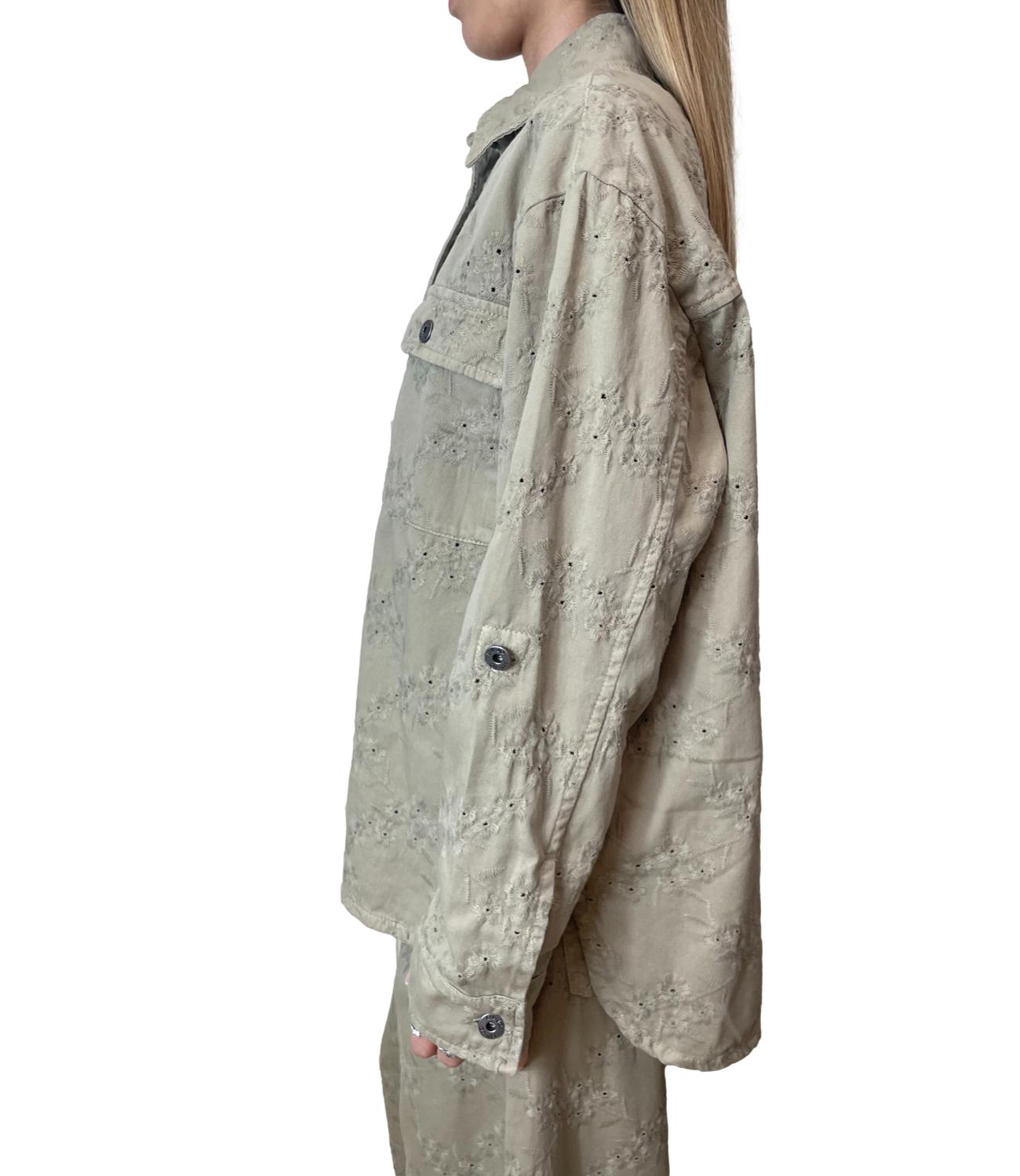 Pantalone beige cotone