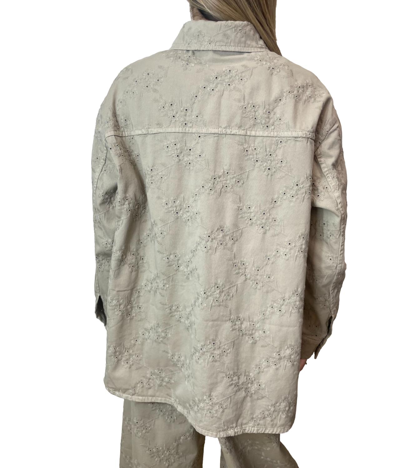 Pantalone beige cotone