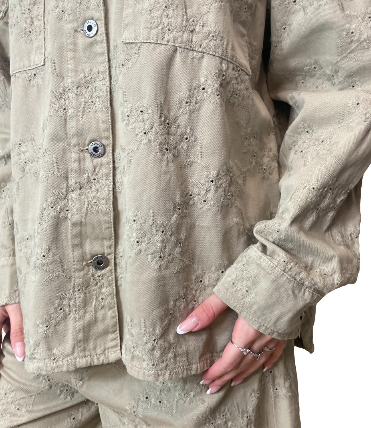 Pantalone beige cotone
