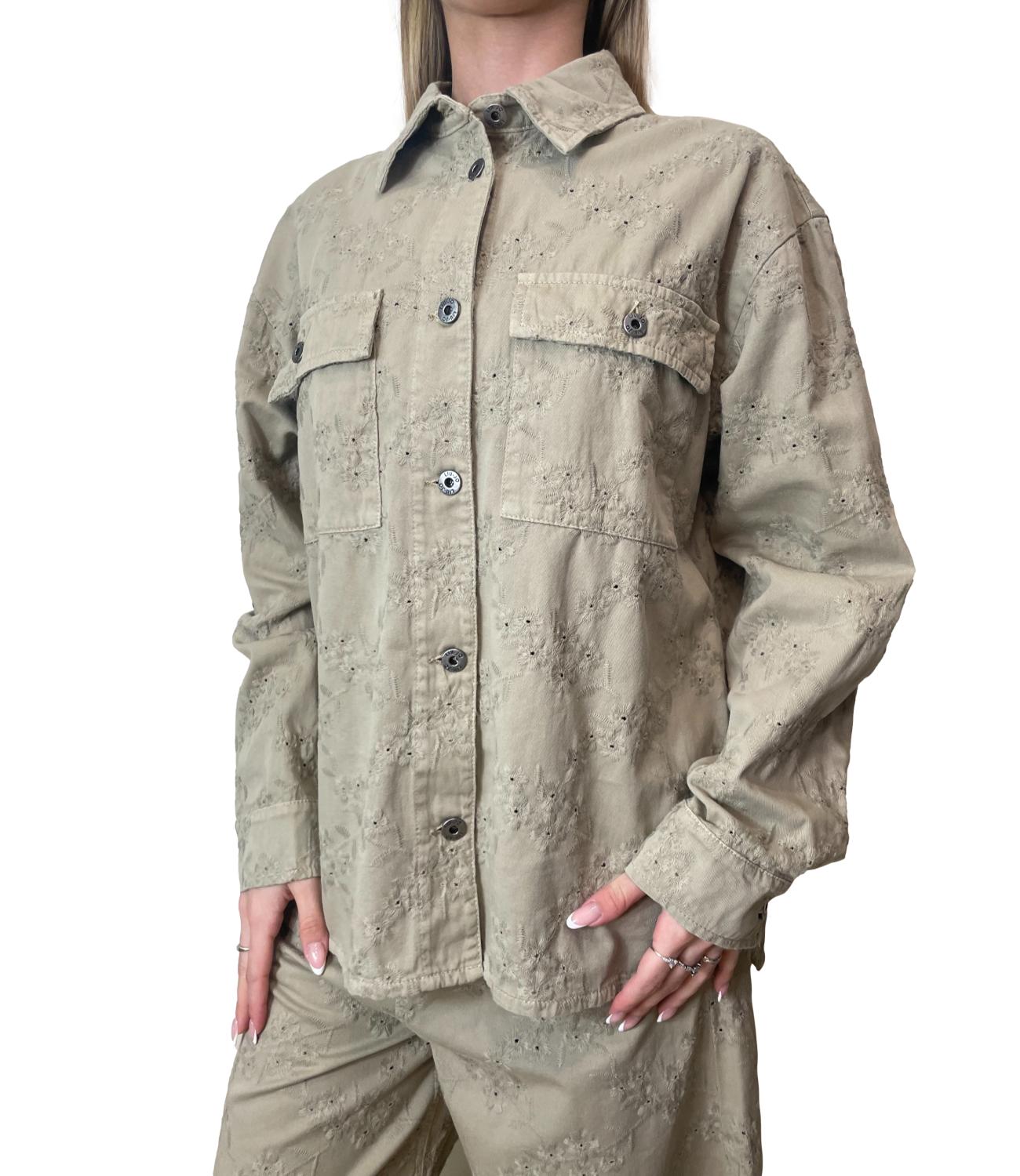 Pantalone beige cotone