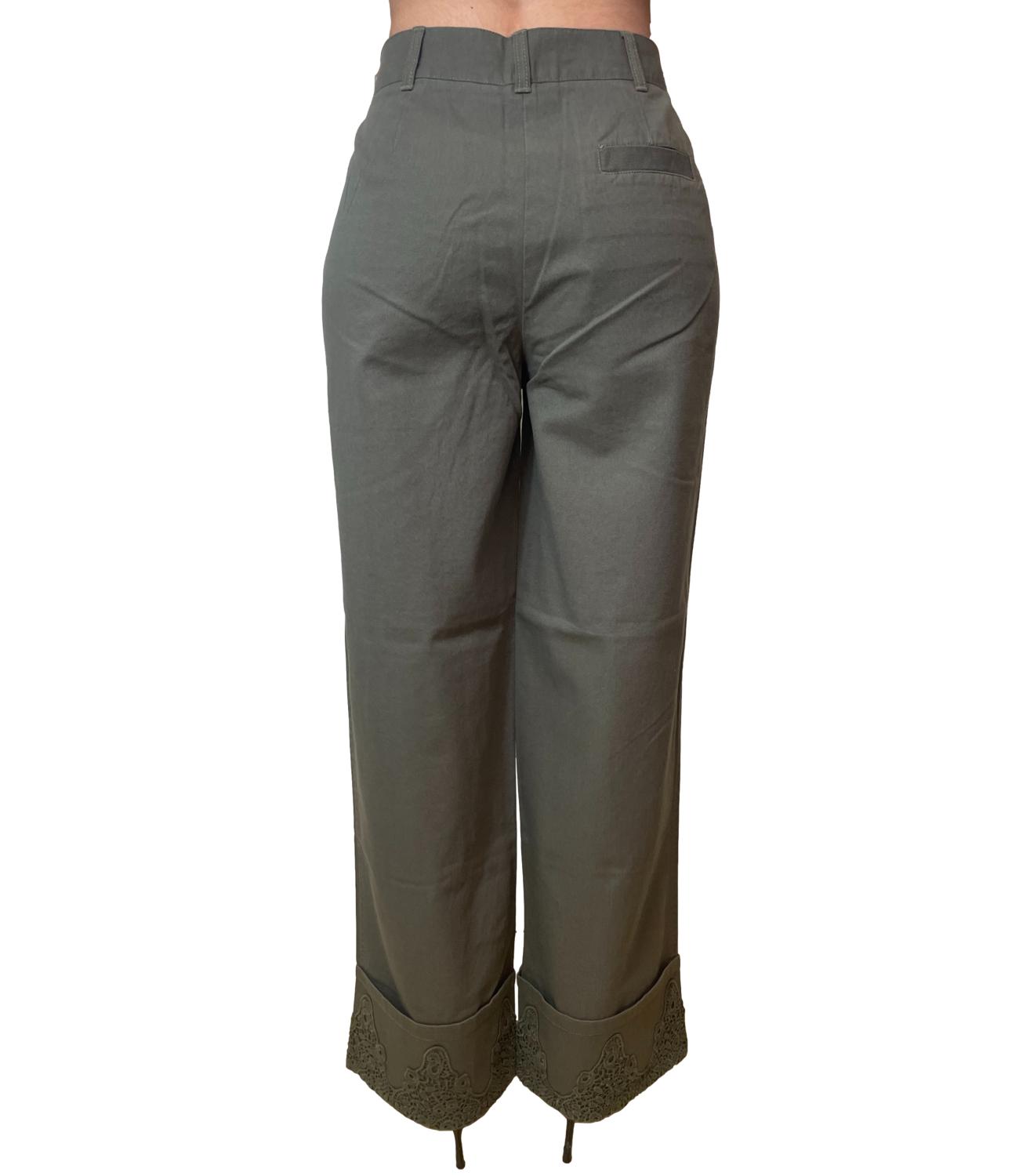 Liu Jo Pantalone Dark Olive Donna