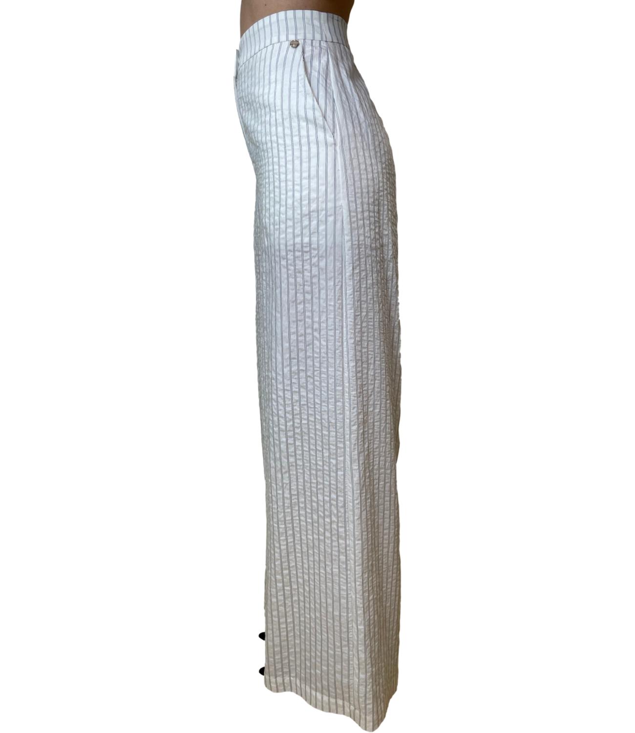 Liu Jo Pantalone Stripes Nero/Bianco Donna